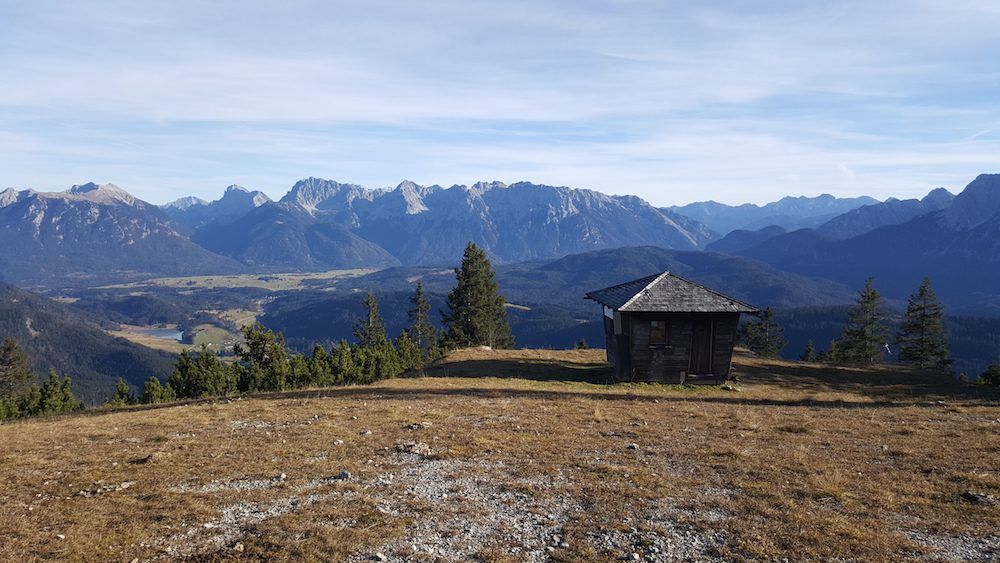 Blick vom Rosswank aufs Karwendel