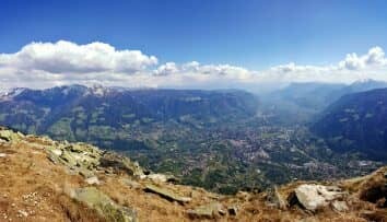 Blick von der Mutspitze ins Etschtal