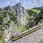 Wendelstein-Zahnradbahn: Fahrt über die sog. Hohe