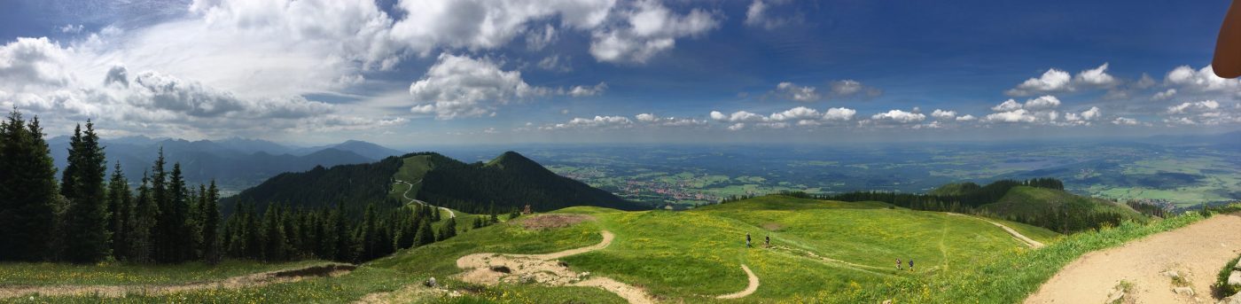 Panorama vom Hinteren Hörnle im Ammergau