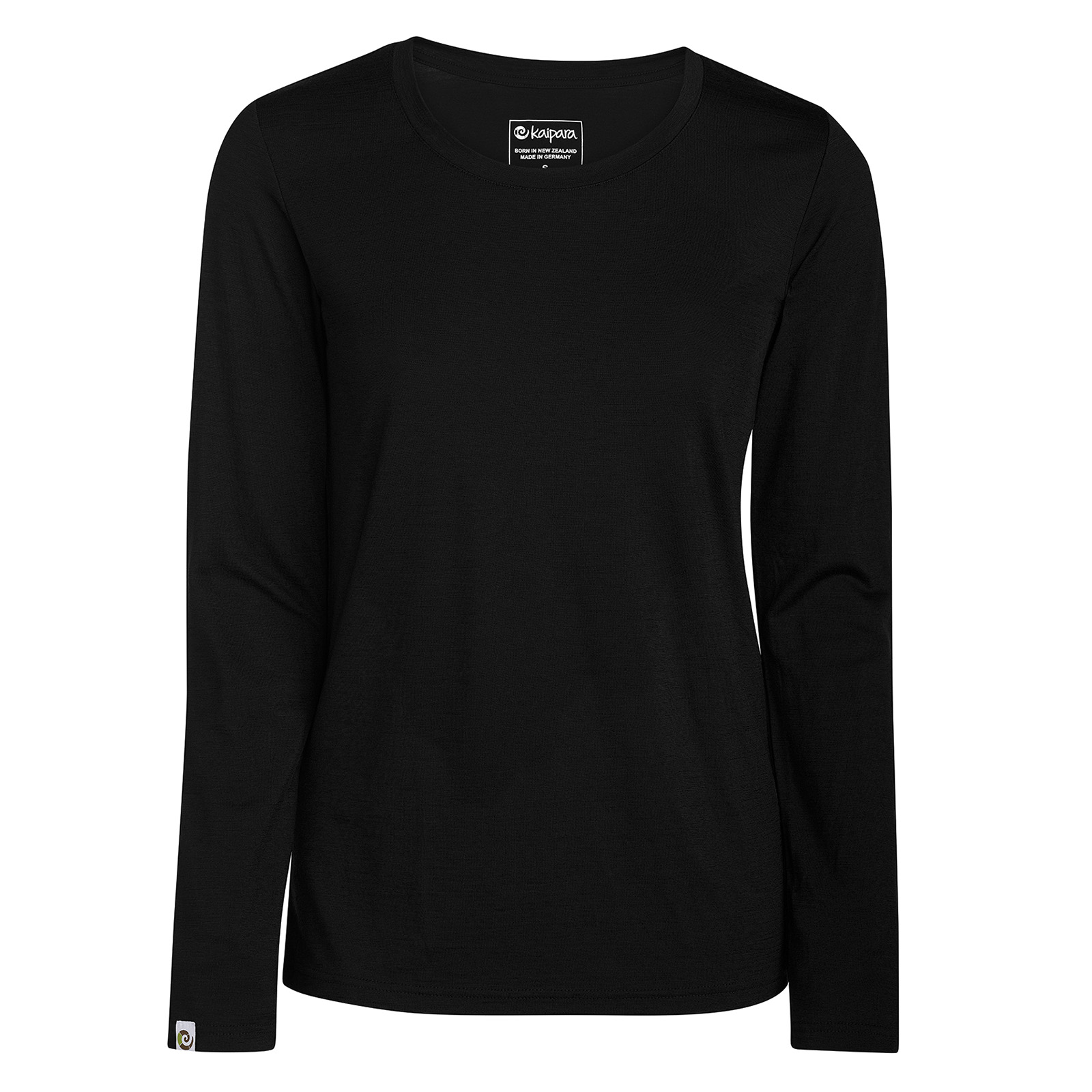 Merino Longsleeve Damen Regular 200 mit weitem Rundhals