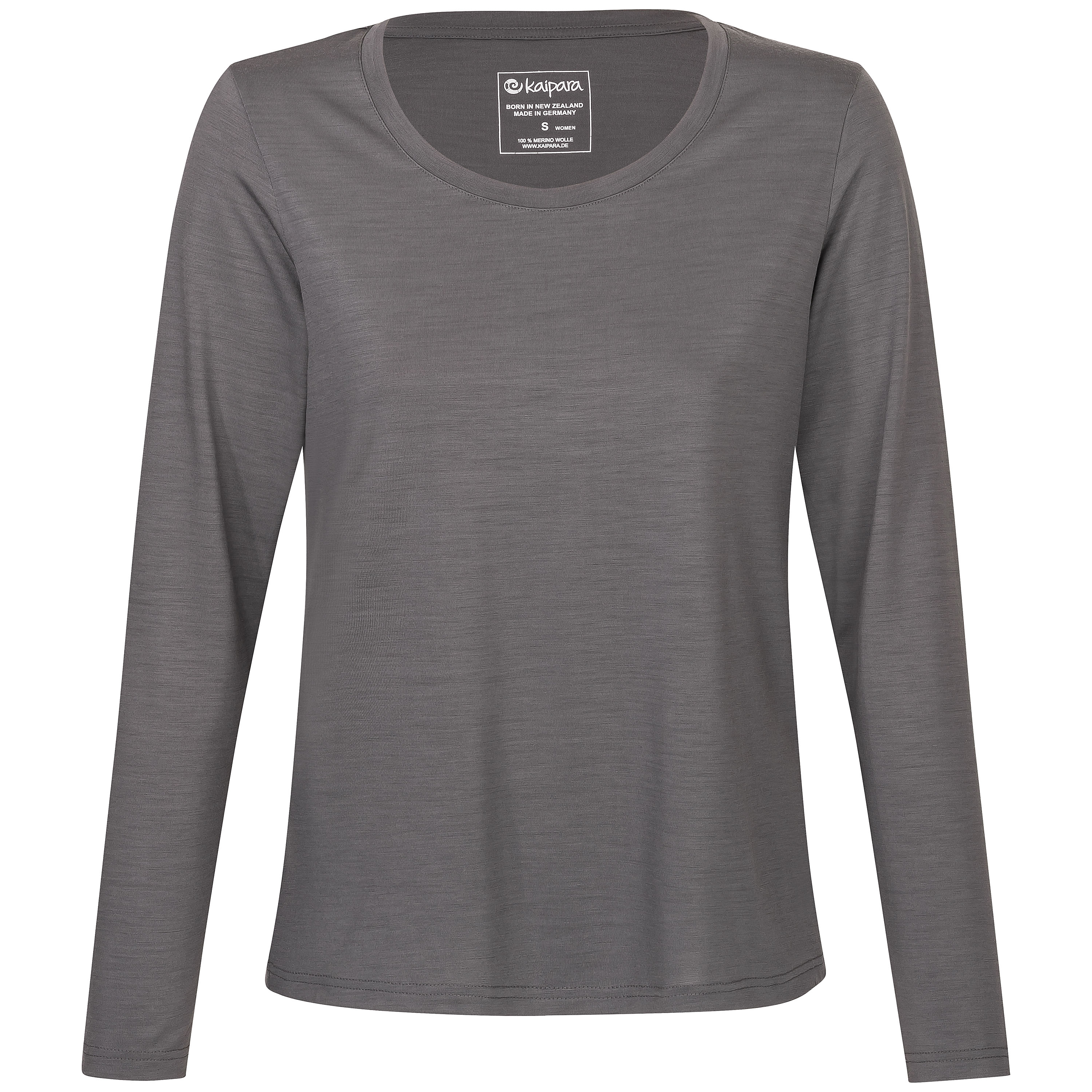 URBAN Merino Longsleeve Damen Regular 200 weiter Halsausschnitt