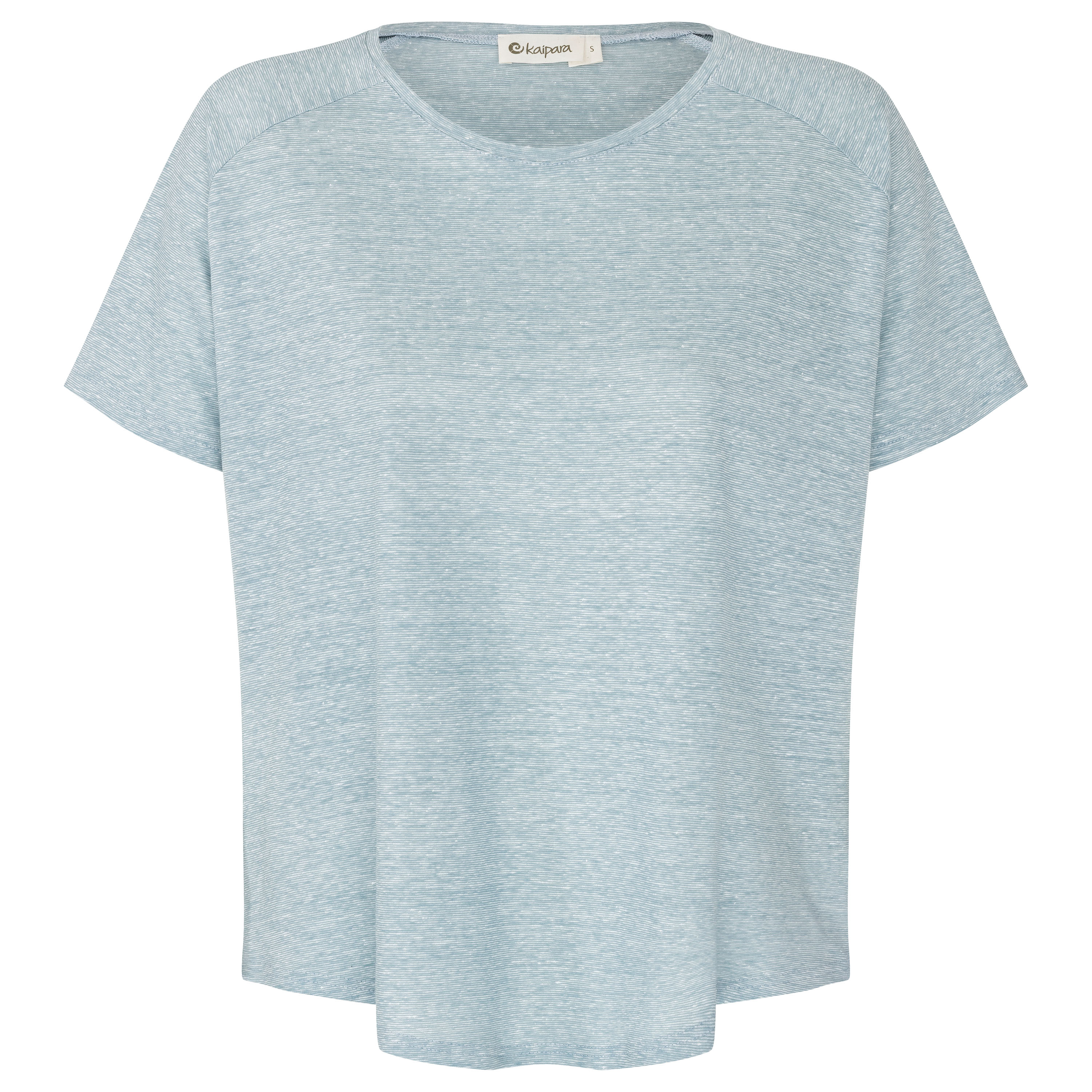 URBAN Wolle-Leinen-Shirt Damen Kurzarm Oversized Rundhals 140WL