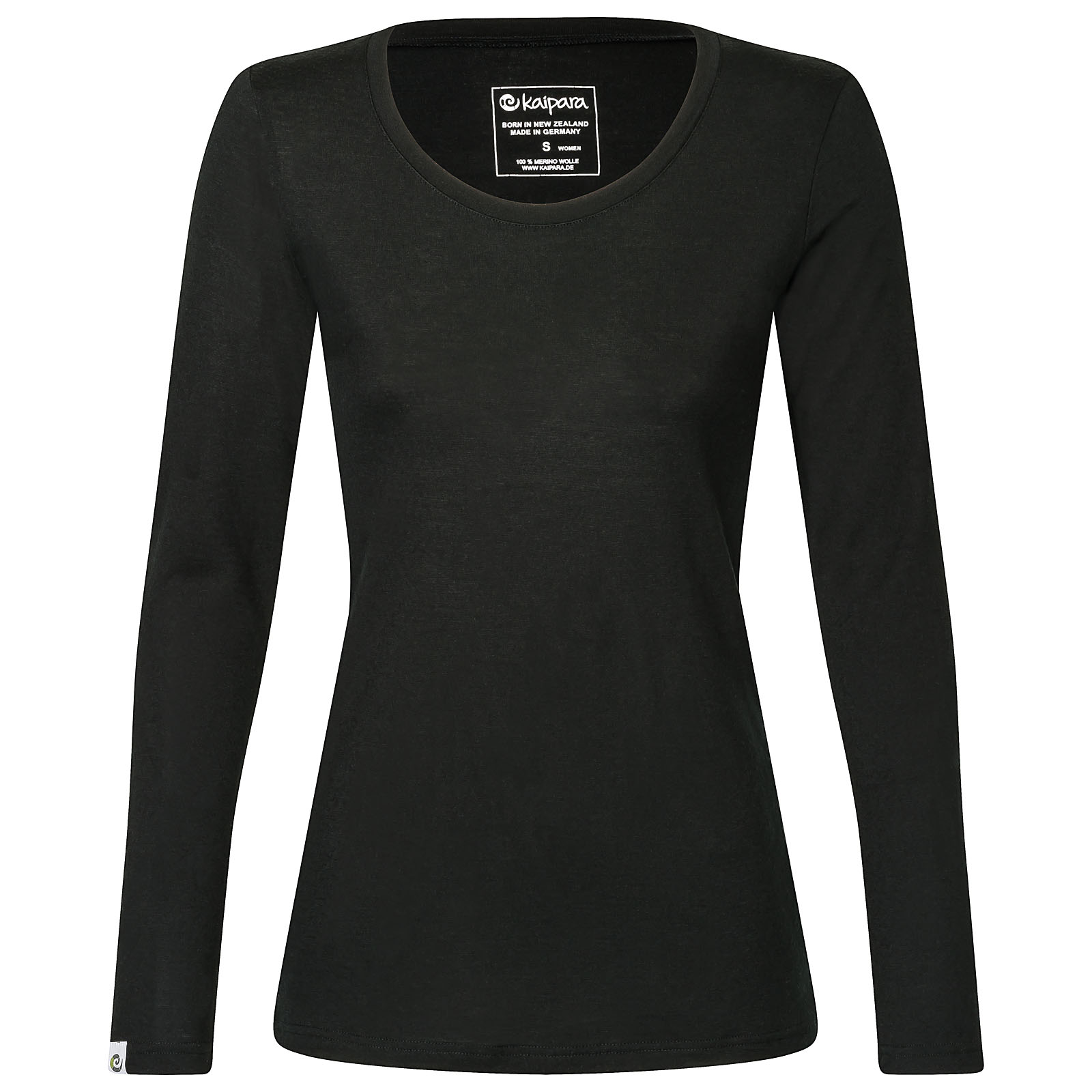 Merino Longsleeve Damen Slim Fit 200 weiter Rundhals
