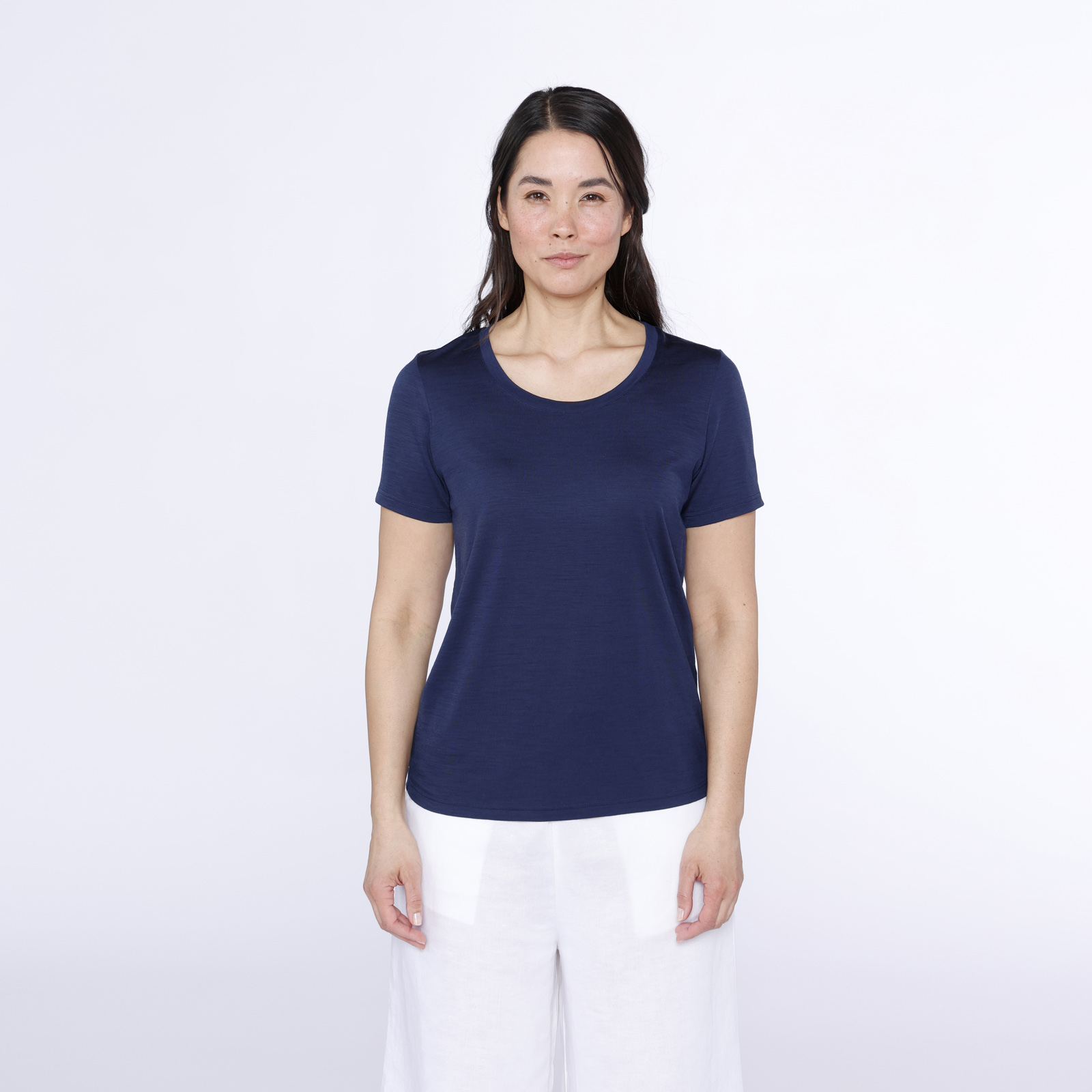 URBAN Merino Unterhemd Damen Kurzarm Regular Fit 150 weiter Rundhals
