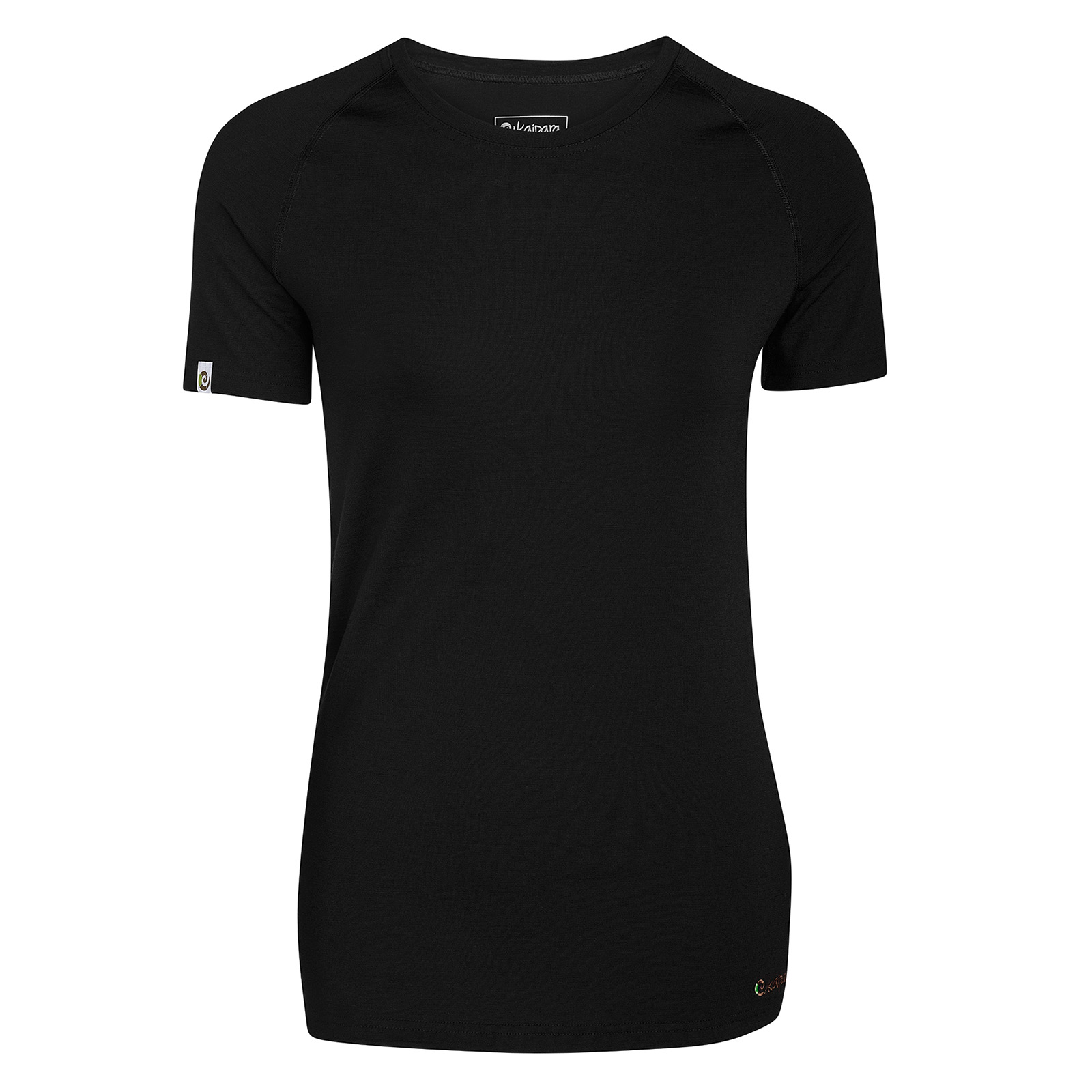 Merino Raglan Kurzarm Unterhemd Damen Slim Fit 150
