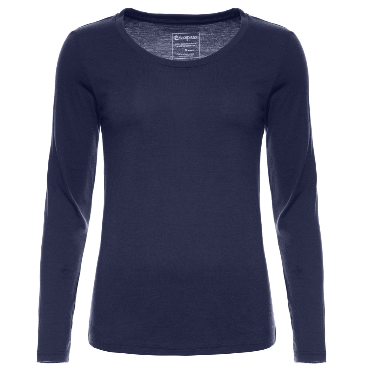 Merino Longsleeve Damen Regular Fit 200 weiter Rundhals