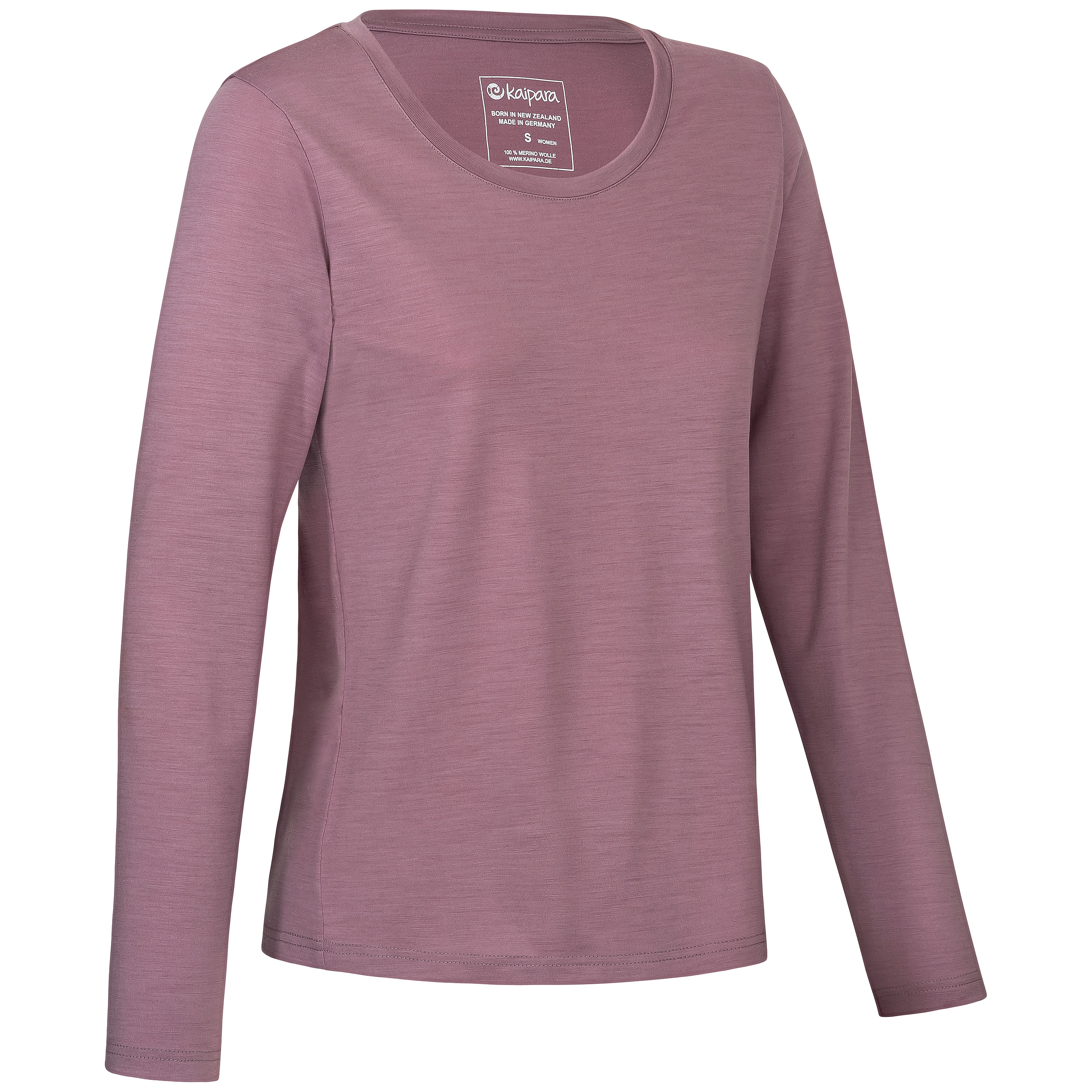 URBAN Merino Longsleeve Damen Regular 200 weiter Halsausschnitt