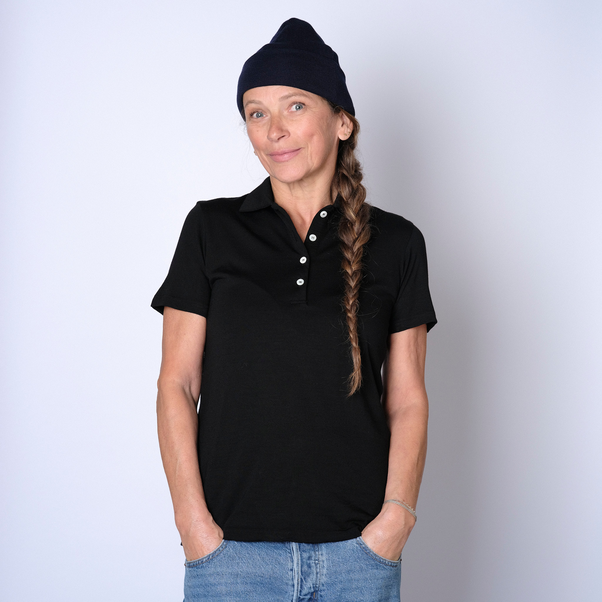 URBAN Merino Poloshirt Damen Kurzarm Regular 200