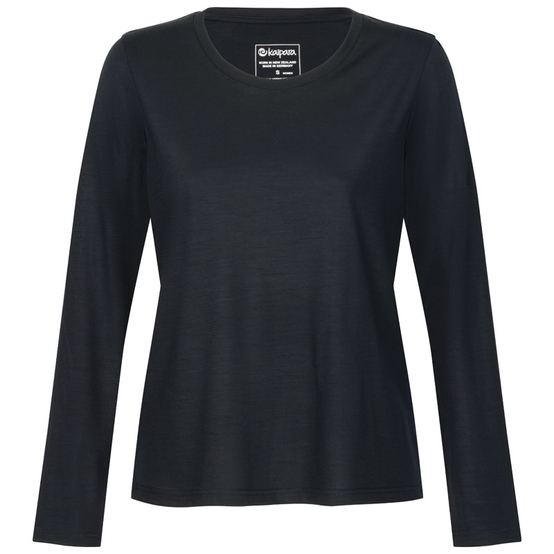 URBAN Merino Longsleeve Damen Regular 200 weiter Halsausschnitt