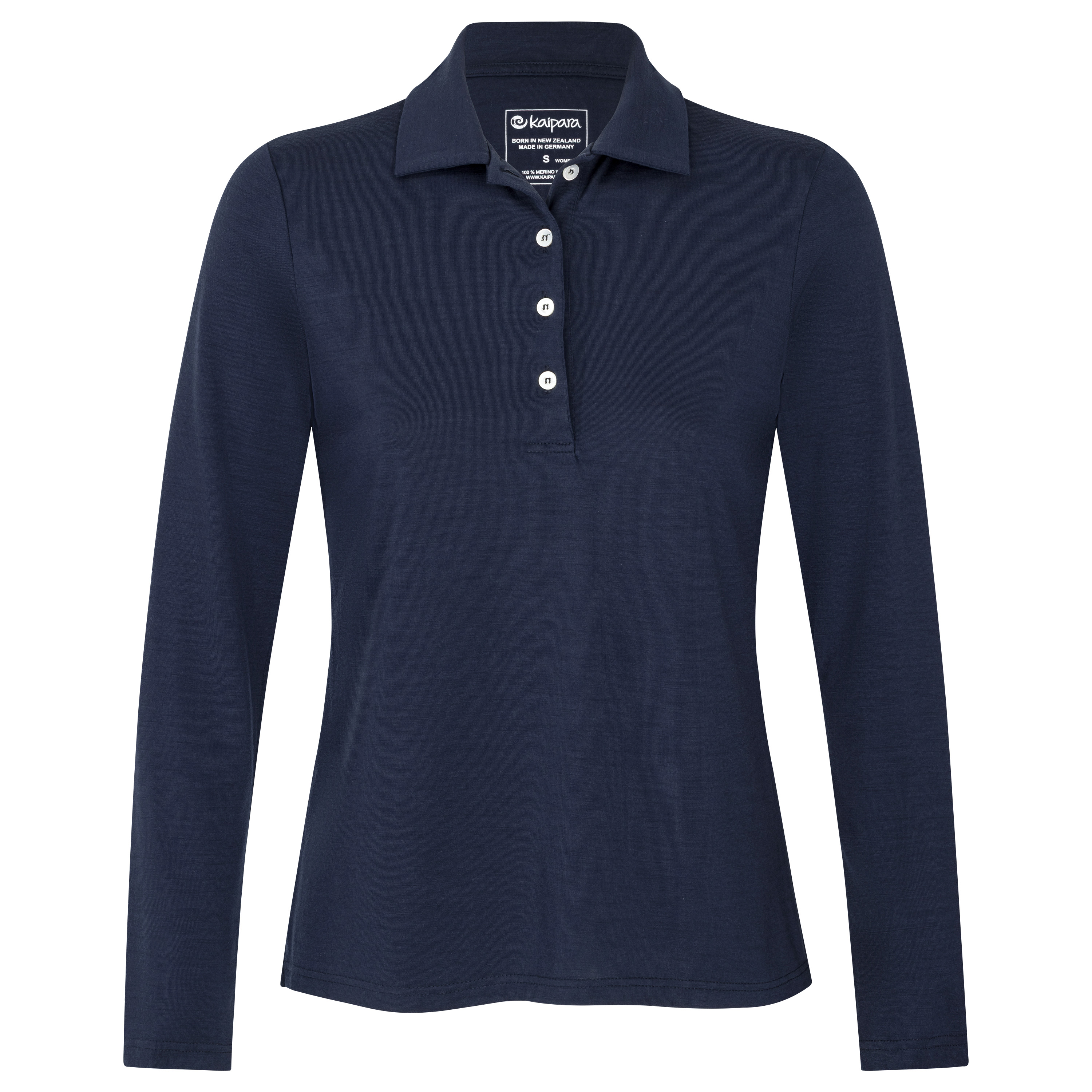 URBAN Merino Poloshirt Damen Langarm Regular Fit 200