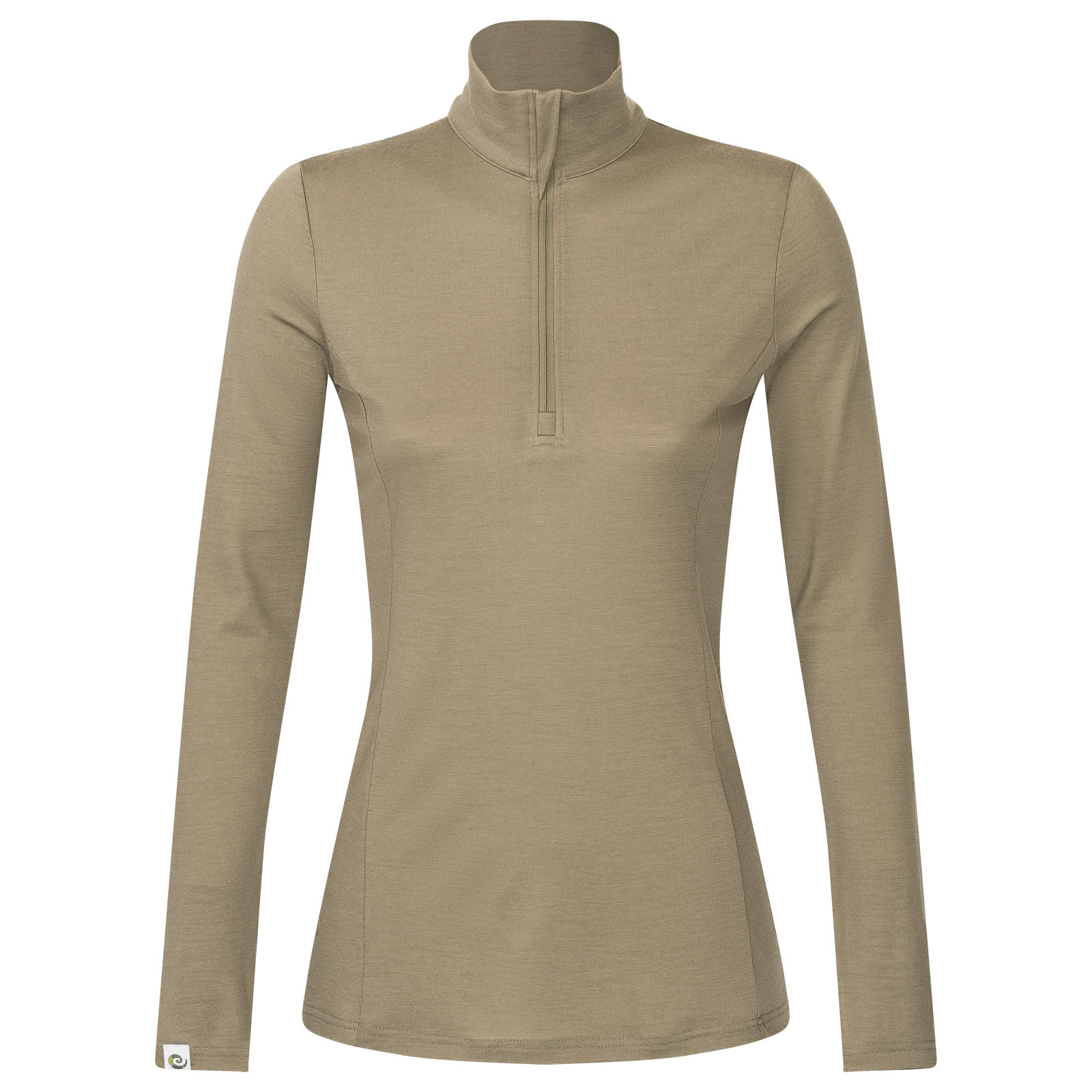 Merino Zip-Neck Damen Slimfit 200