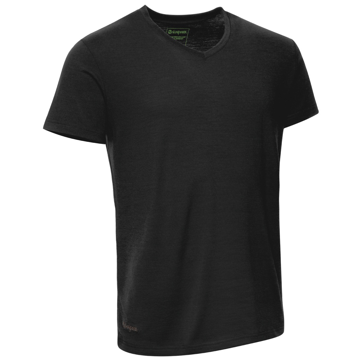 Merino Shirt Herren Kurzarm Regularfit V-Neck 200