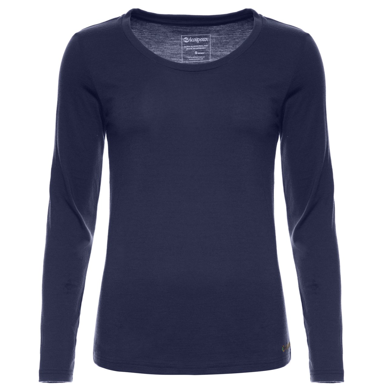 Merino Longsleeve Damen Regular Fit 200 weiter Rundhals