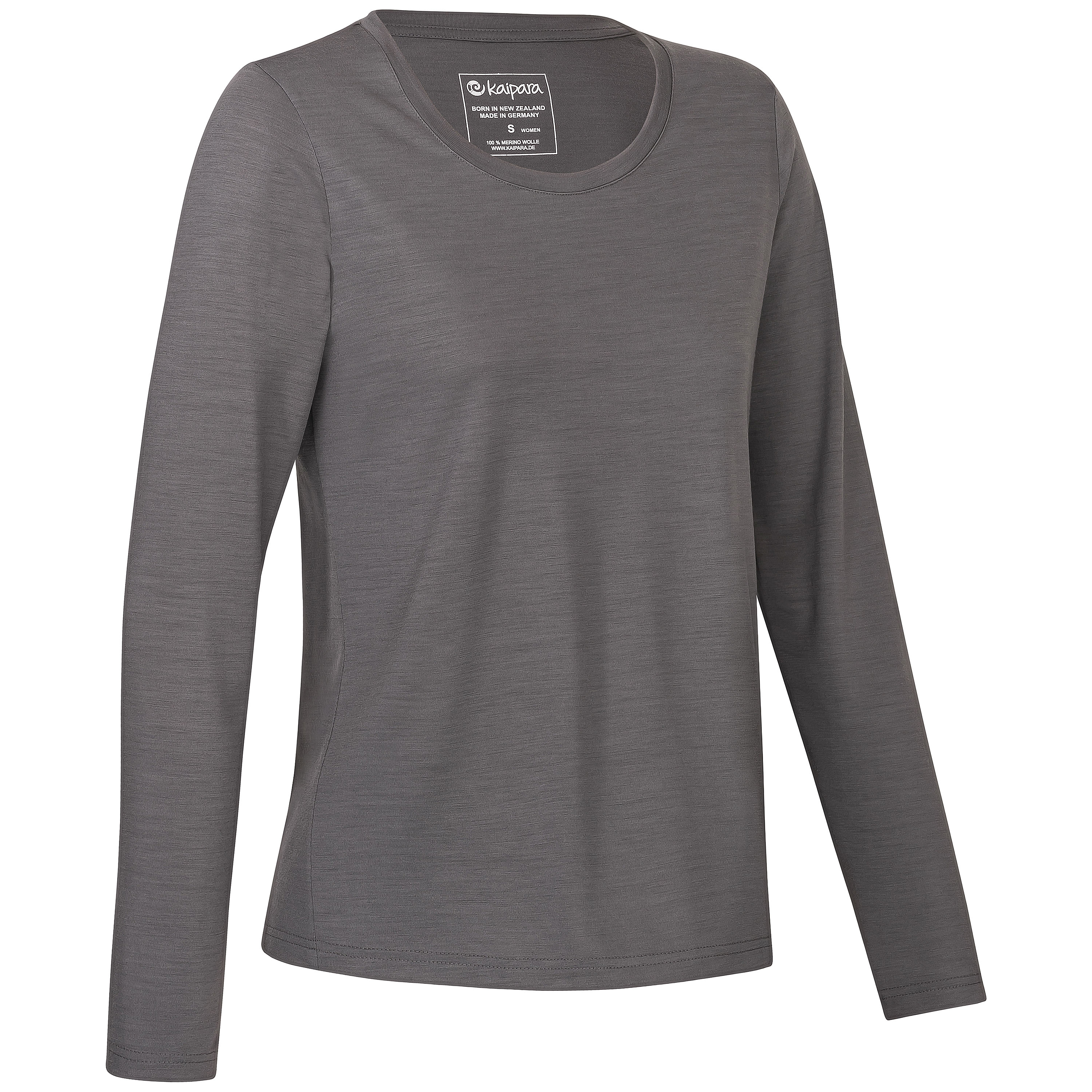 URBAN Merino Longsleeve Damen Regular 200 weiter Halsausschnitt