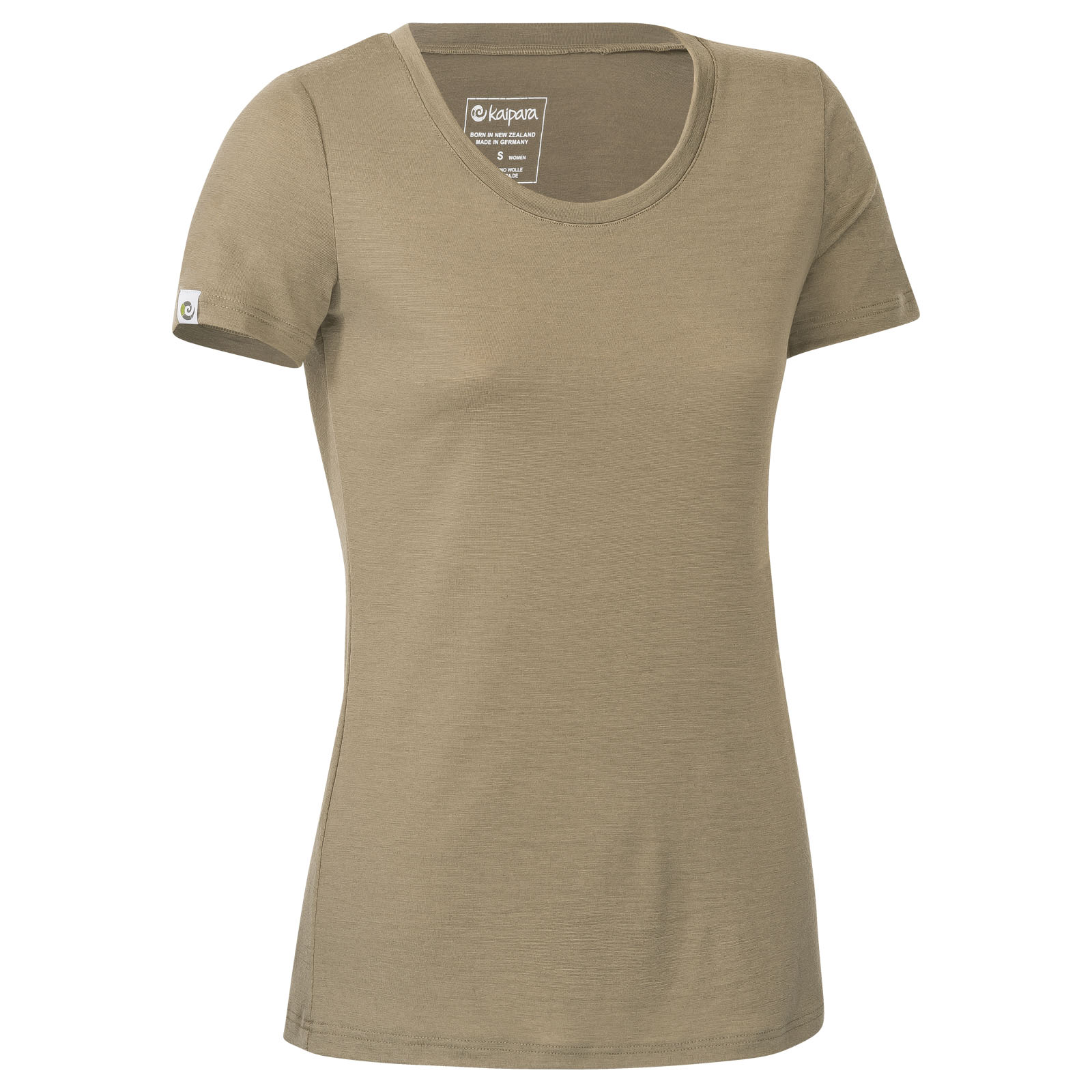Merino Shirt Damen Kurzarm Slim Fit fit 200 weiter Rundhals