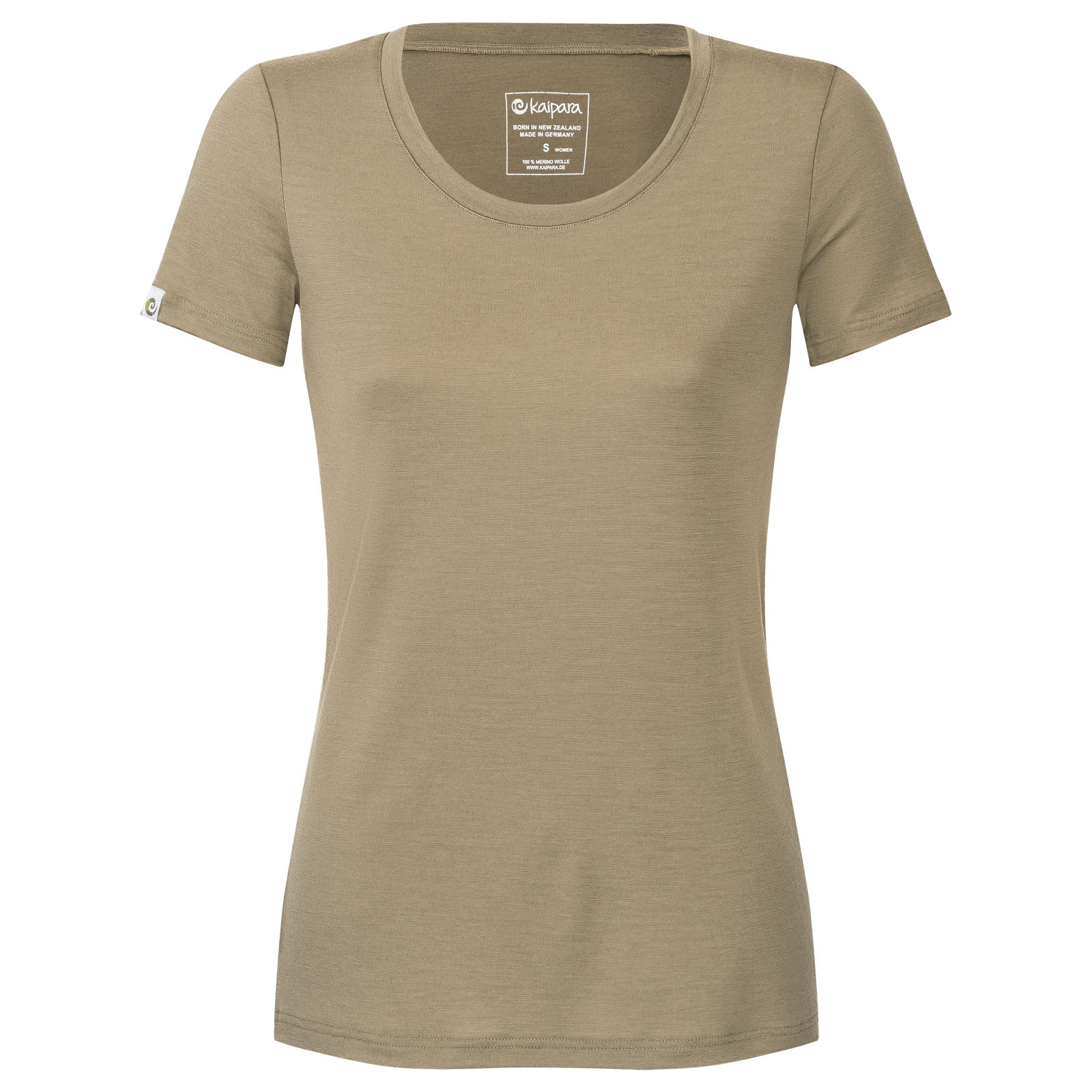 Merino Shirt Damen Kurzarm Slim Fit fit 200 weiter Rundhals