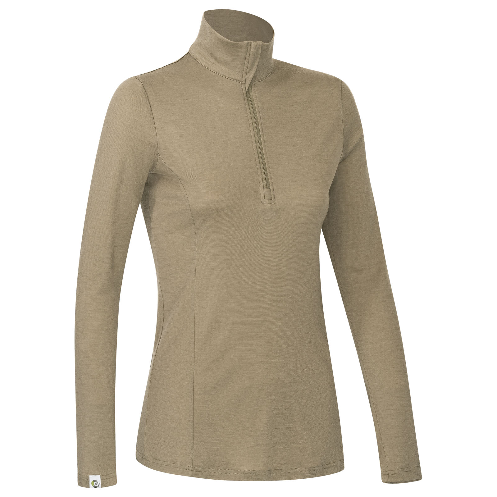 Merino Zip-Neck Damen Slimfit 200