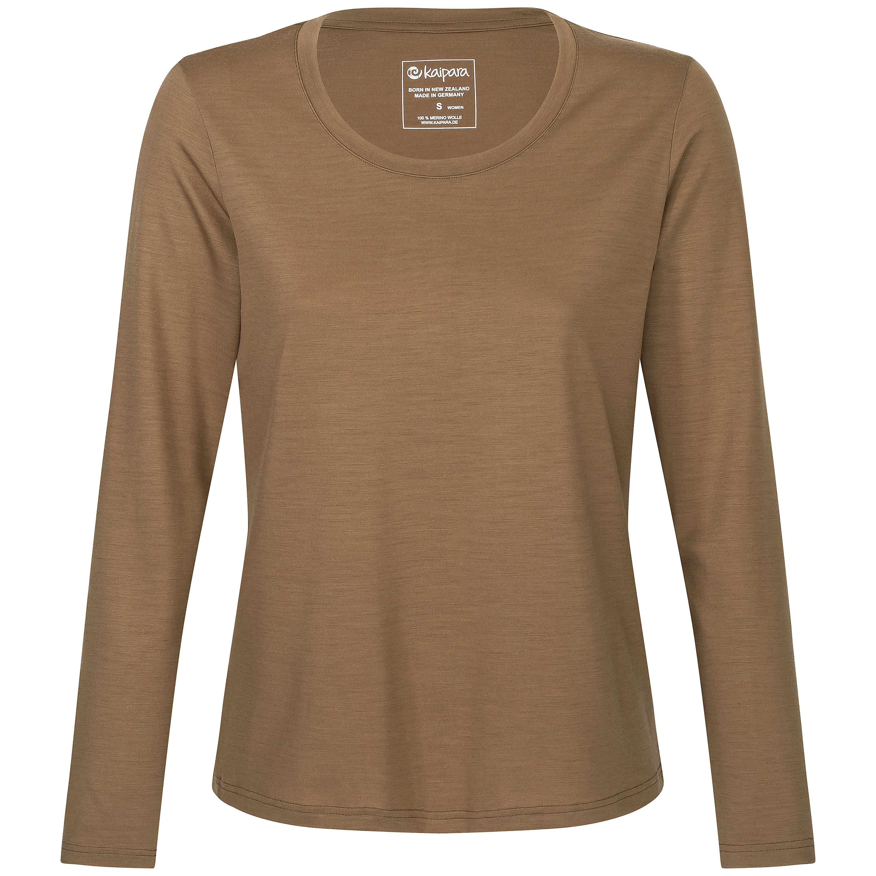 URBAN Merino Longsleeve Damen Regular 200 weiter Halsausschnitt