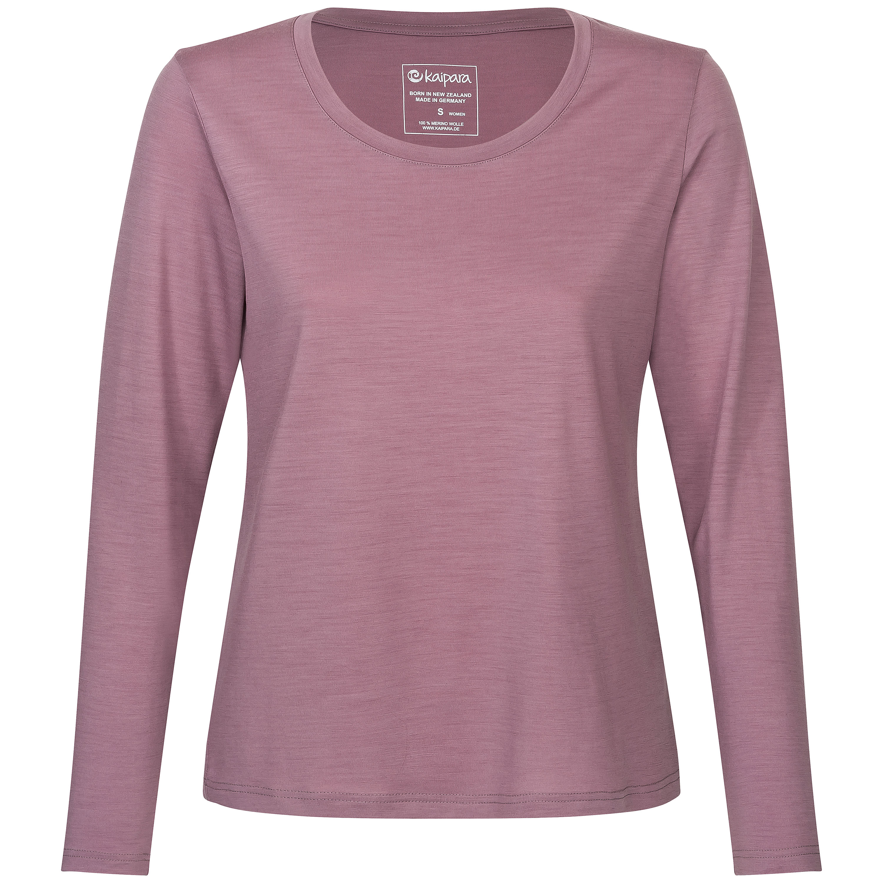 URBAN Merino Longsleeve Damen Regular 200 weiter Halsausschnitt