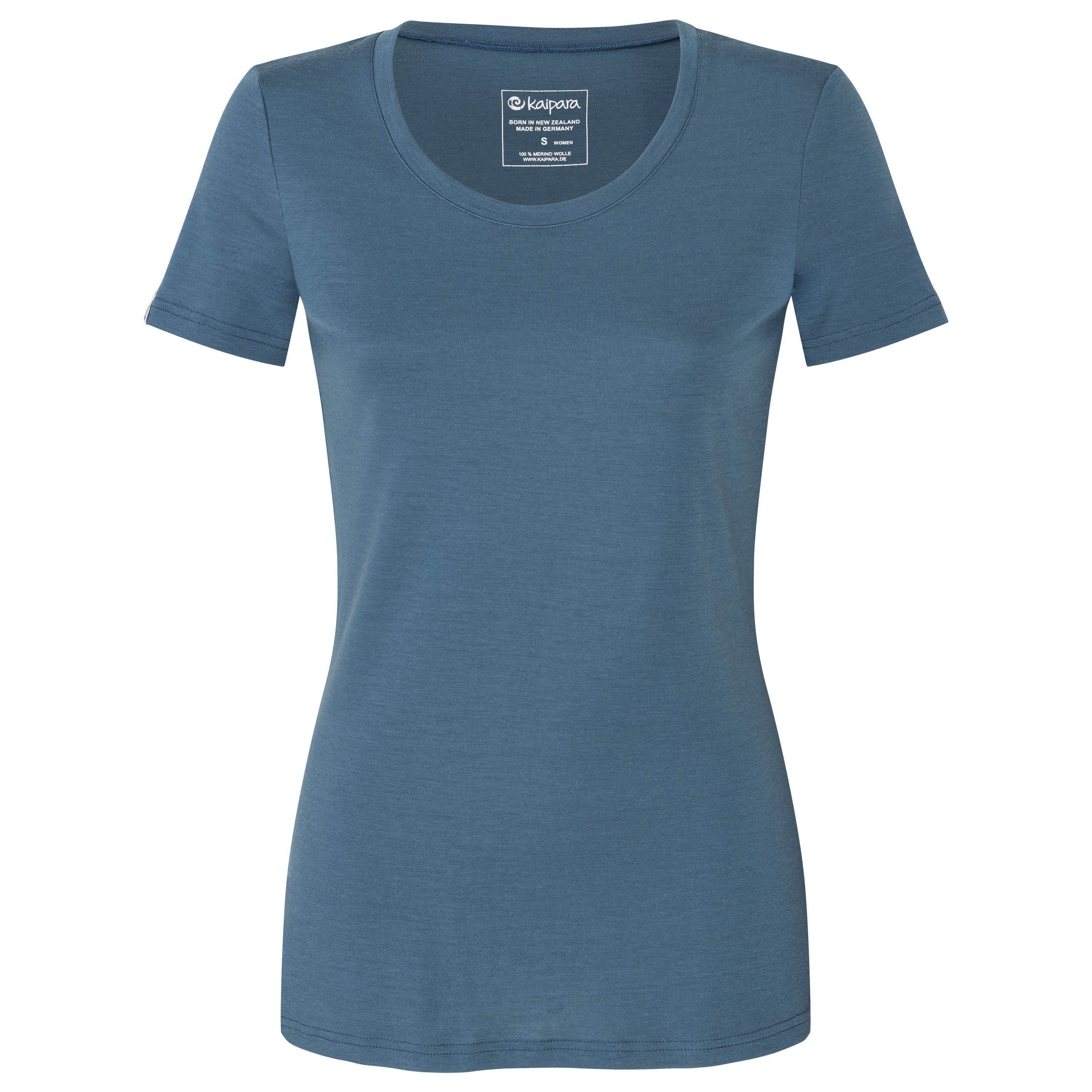 Merino Shirt Damen Kurzarm Slim Fit fit 200 weiter Rundhals
