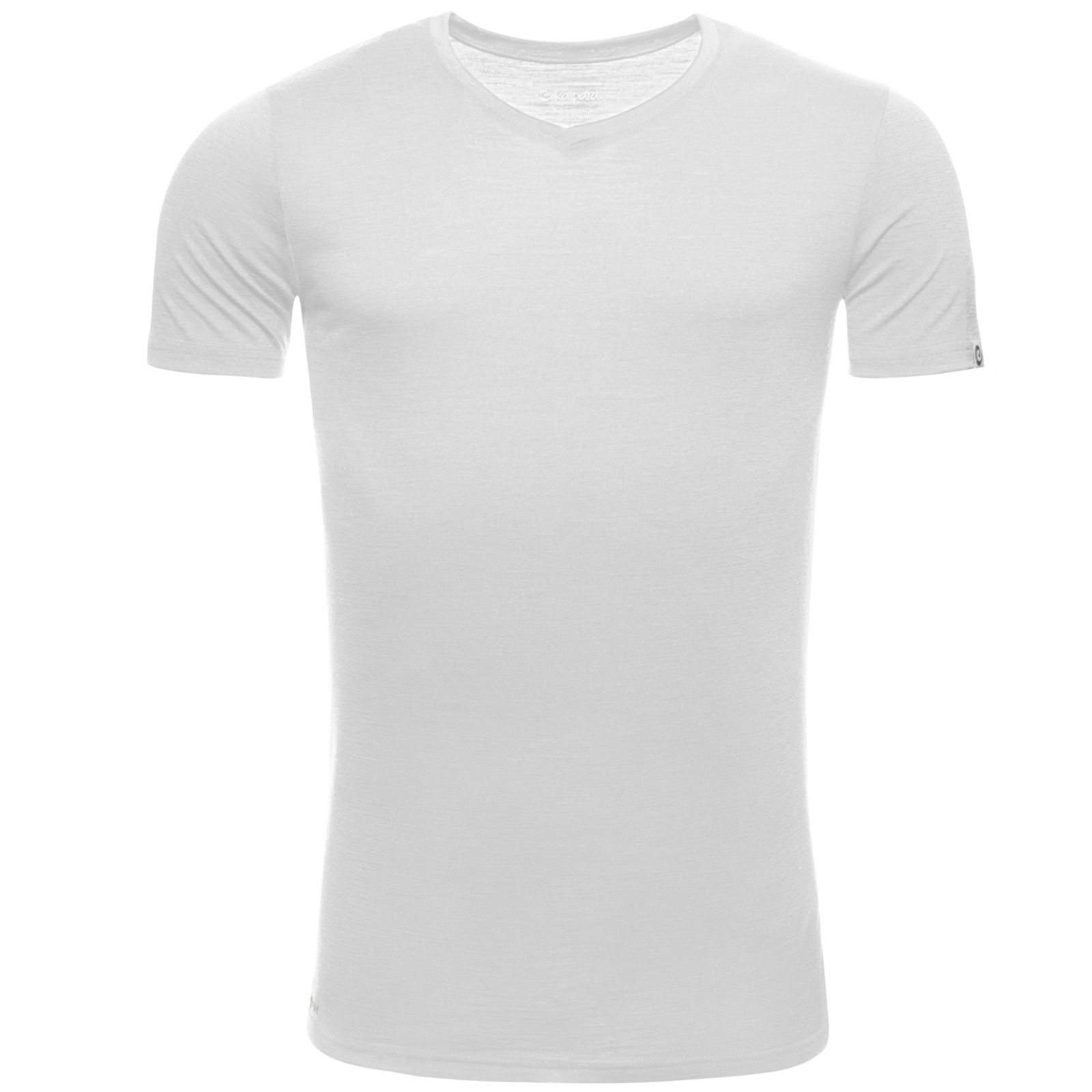 Merino Kurzarm Unterhemd Herren Slim Fit V-Ausschnitt 150