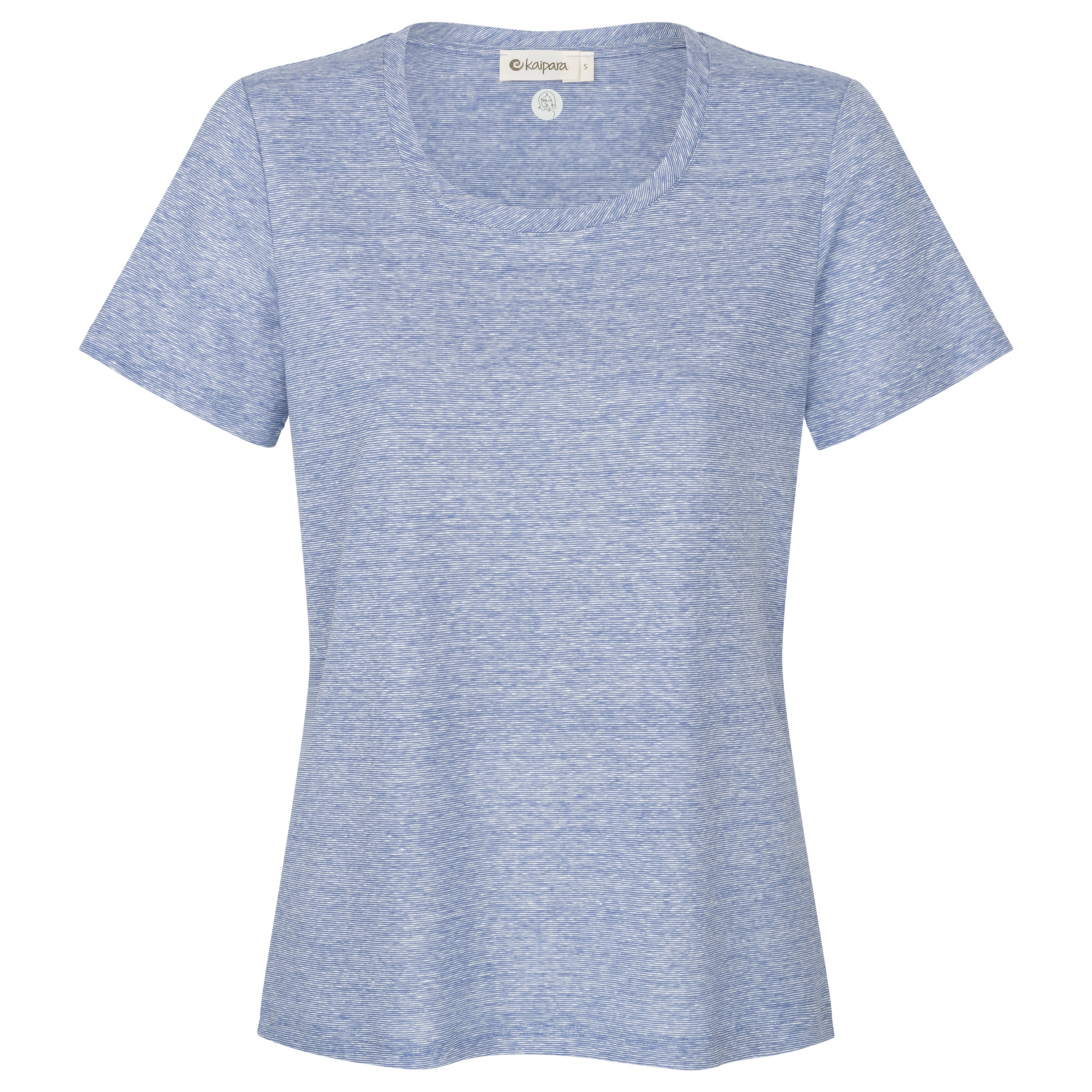 URBAN Wolle-Leinen-Shirt Damen Kurzarm Regular Fit mit weitem Rundhals 140WL