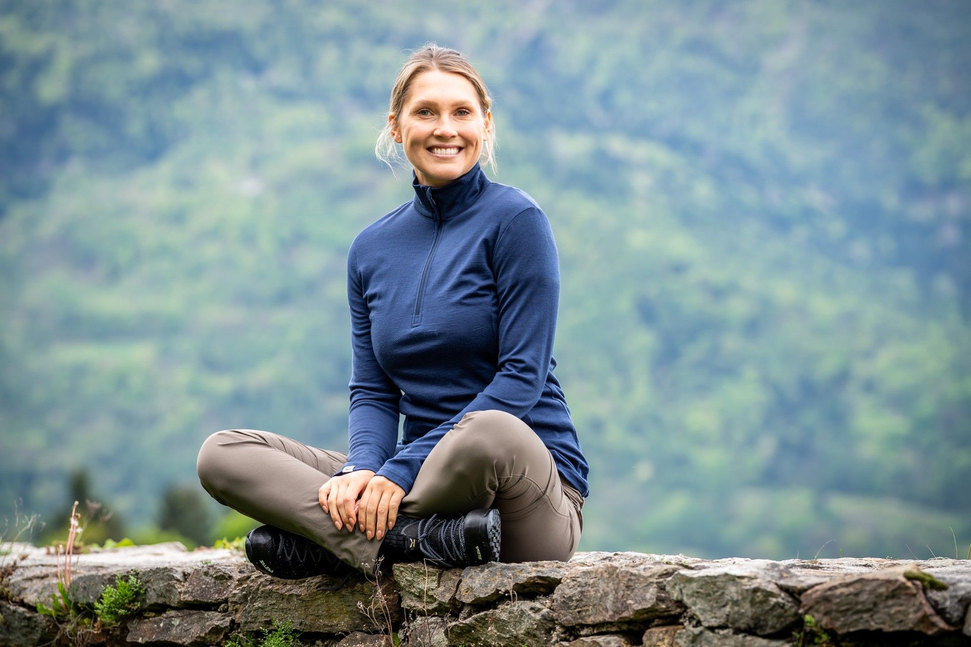 Merino Zip-Neck für Damen