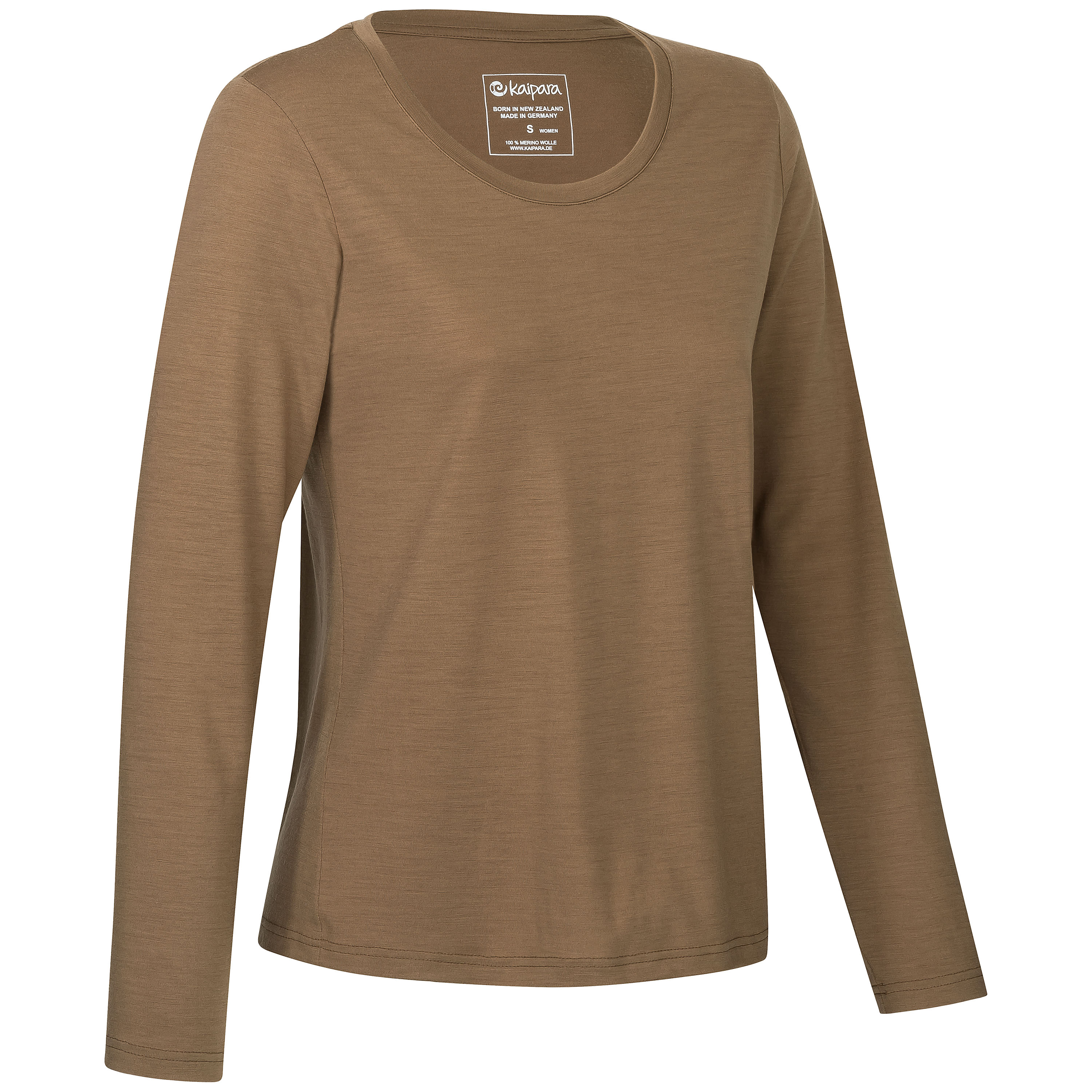 URBAN Merino Longsleeve Damen Regular 200 weiter Halsausschnitt