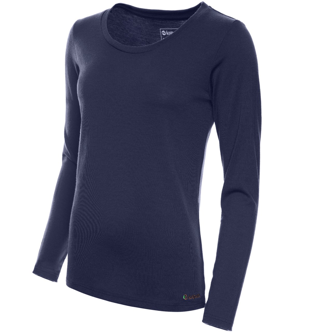 Merino Longsleeve Damen Regular 200 mit weitem Rundhals