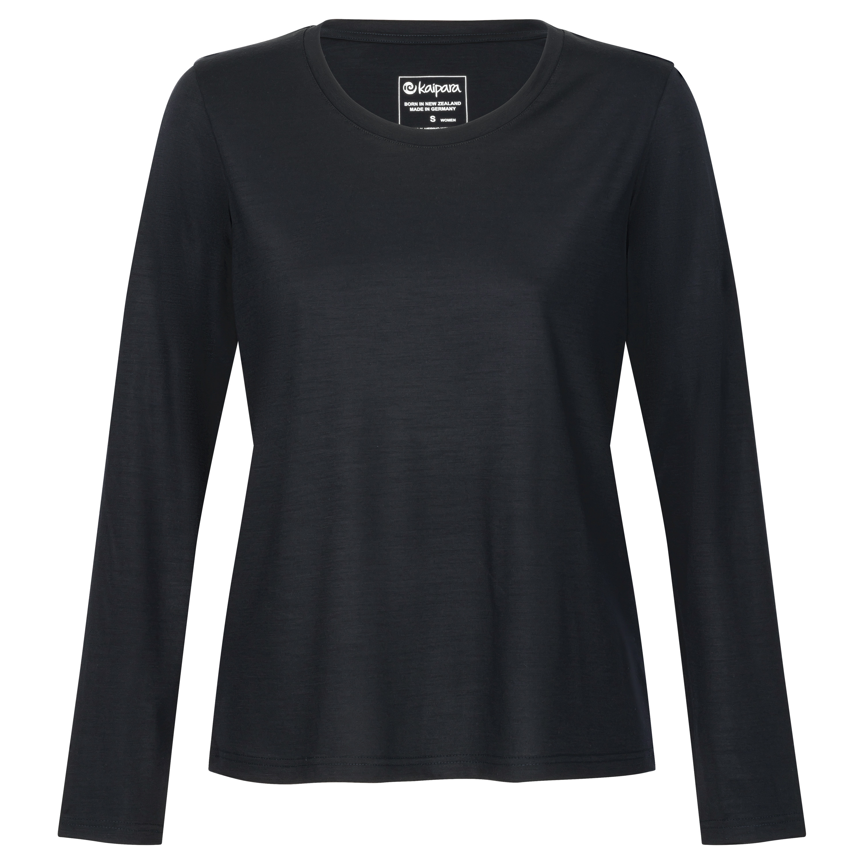 URBAN Merino Longsleeve Damen Regular 200 weiter Halsausschnitt