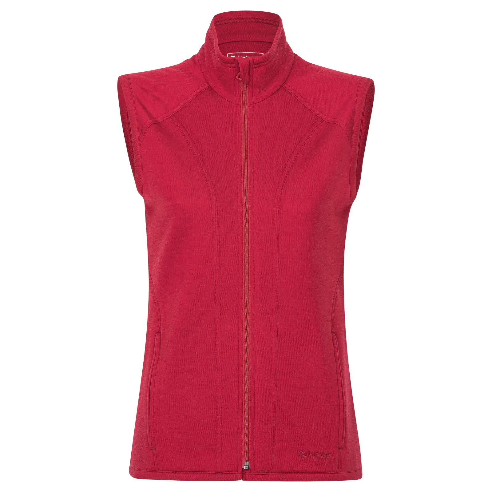 Merino Stehkragen Sweat Weste Damen 270