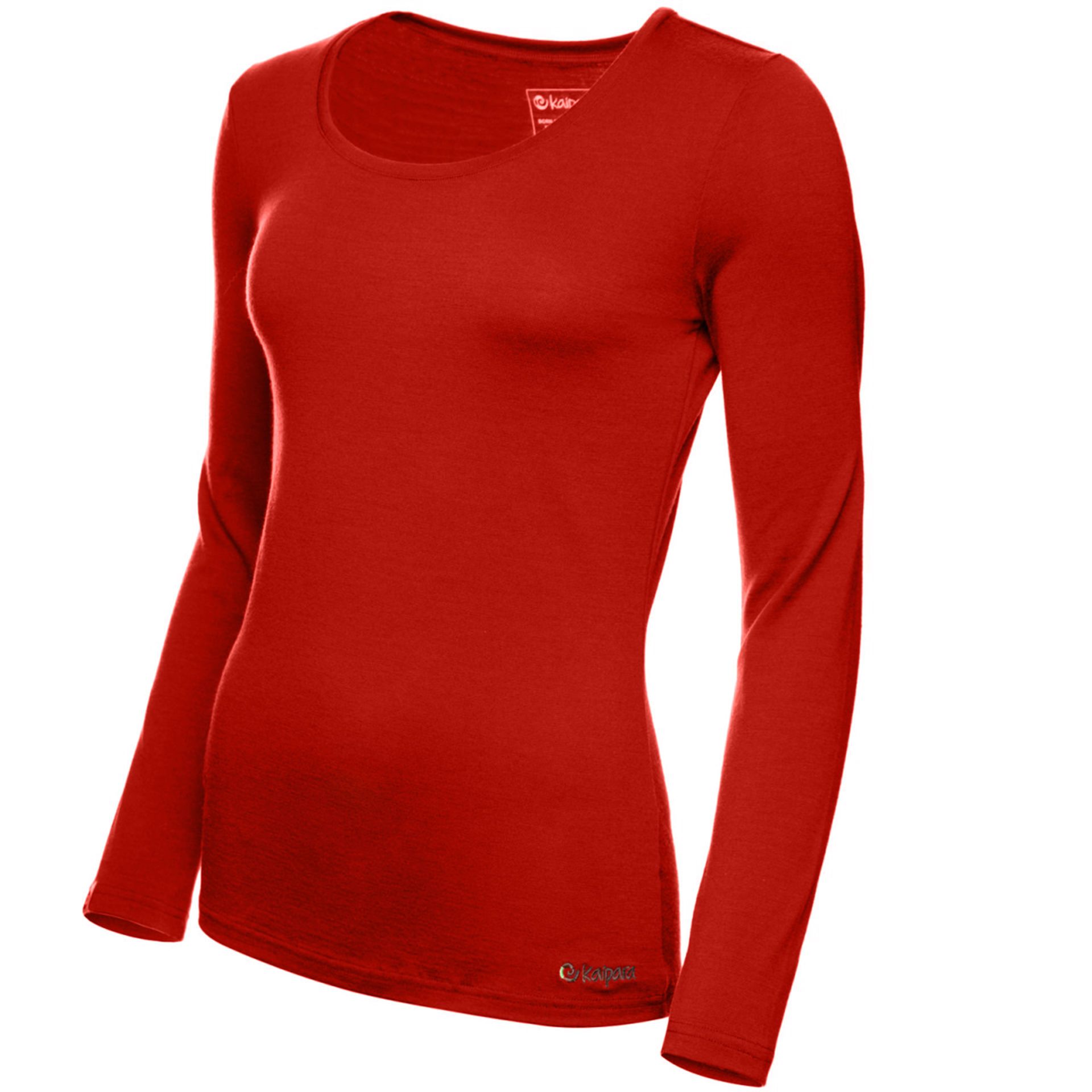 Merino Longsleeve Damen Slim Fit 200 weiter Rundhals