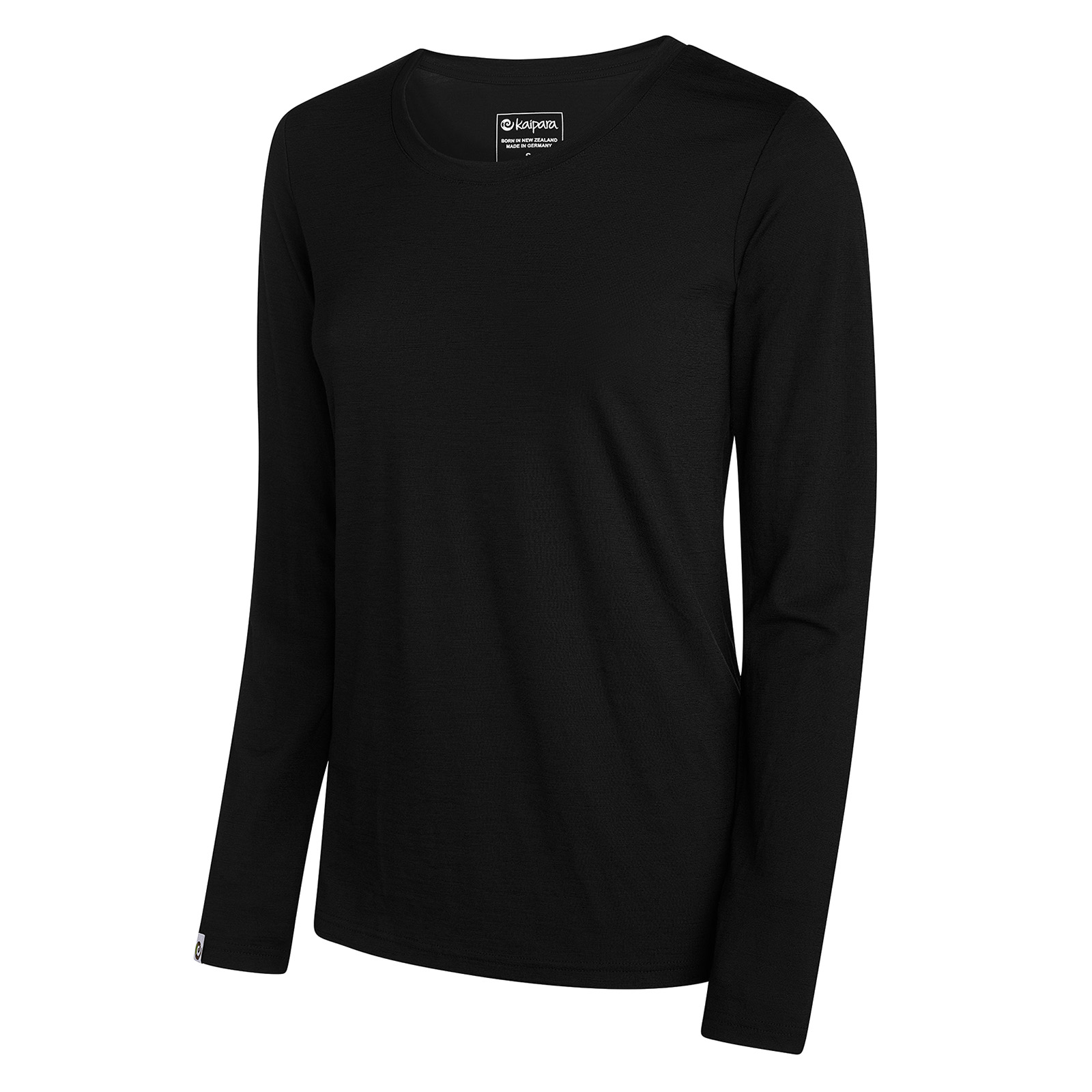 Merino Longsleeve Damen Regular 200 mit weitem Rundhals