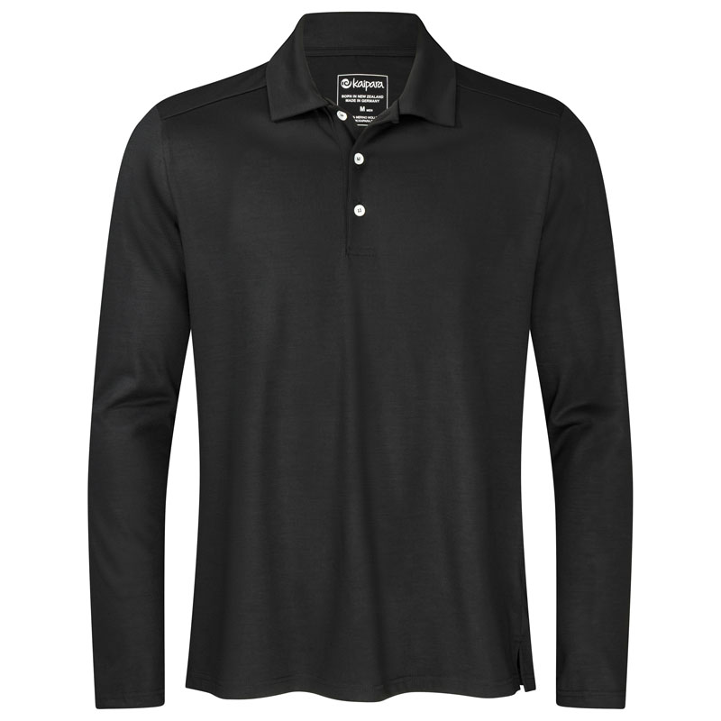 URBAN Merino Poloshirt Herren Langarm Regular 200