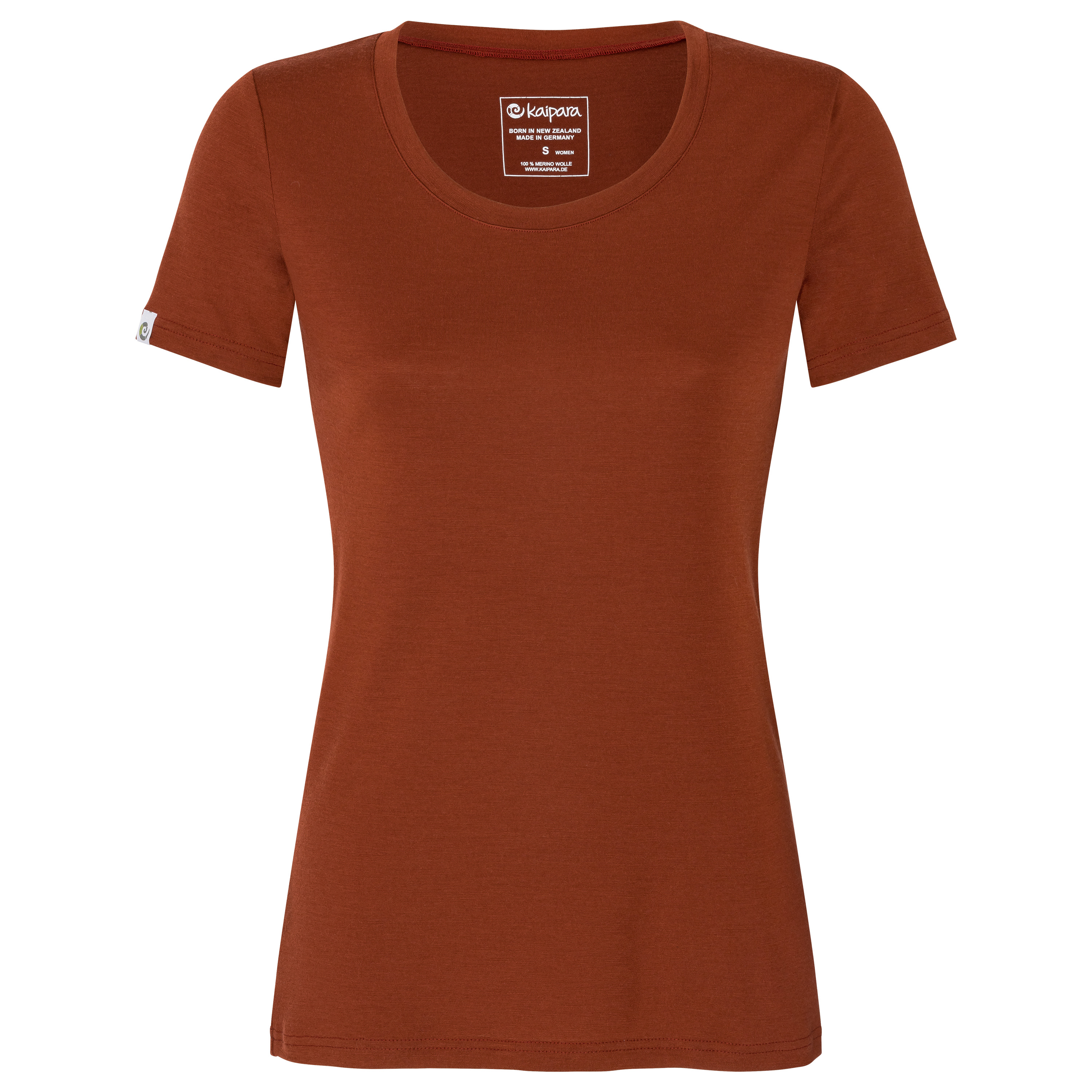 Merino Shirt Damen Kurzarm Slim Fit fit 200 weiter Rundhals