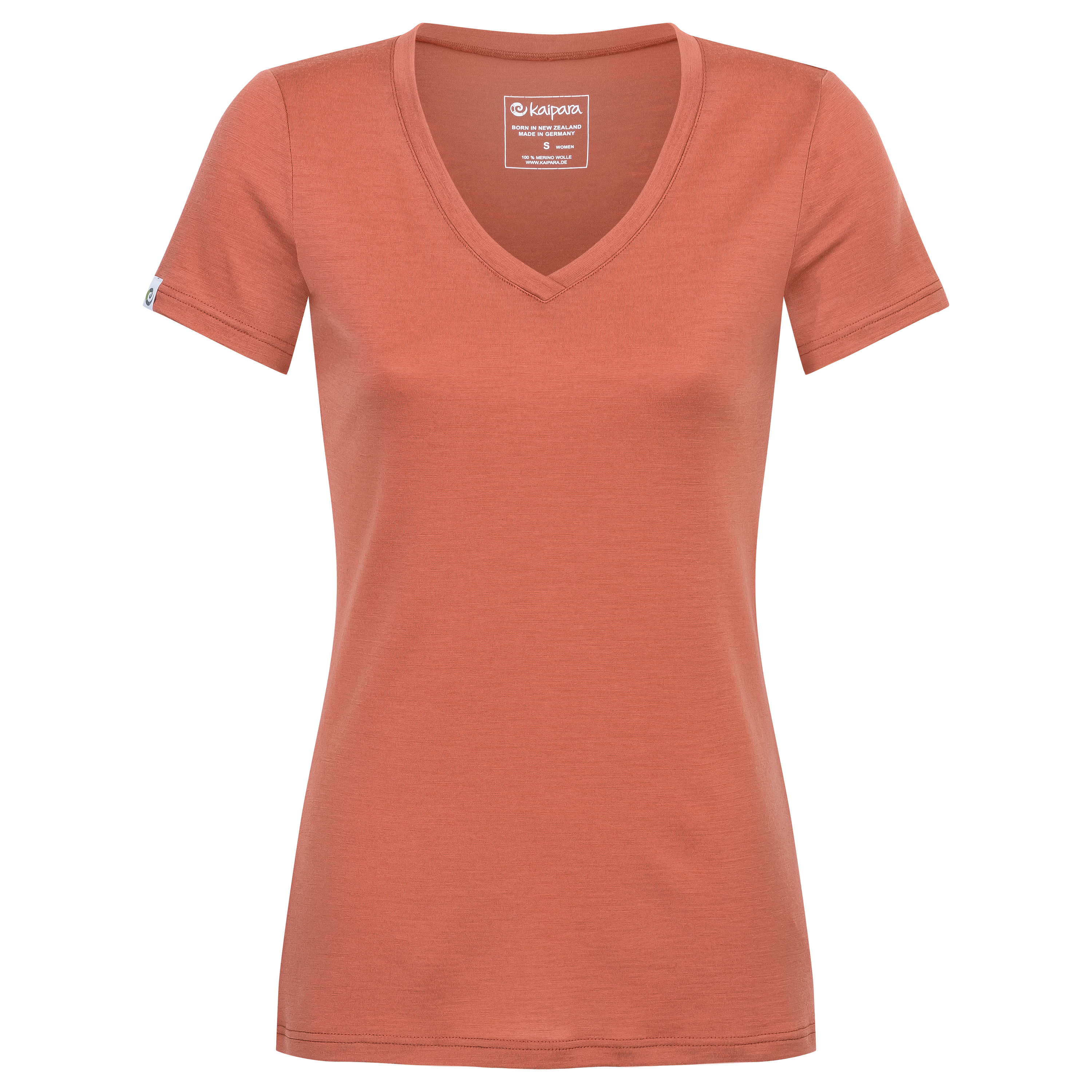 Merino Shirt Damen Kurzarm Slim Fit V-Ausschnitt 200 Merino Shirt Damen Kurzarm Slim Fit V-Ausschnitt 200