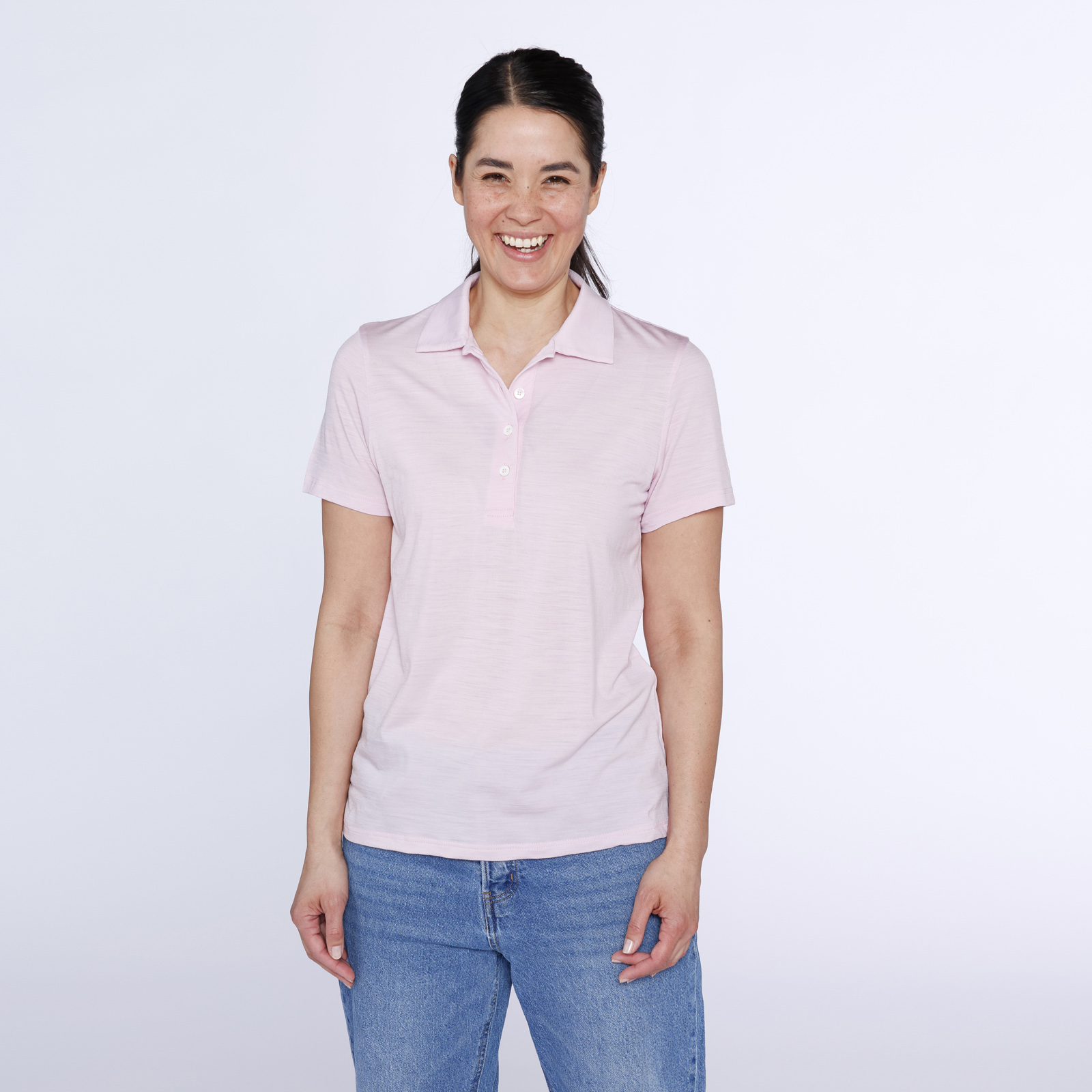 URBAN Merino Poloshirt Damen Kurzarm Regular Fit 150