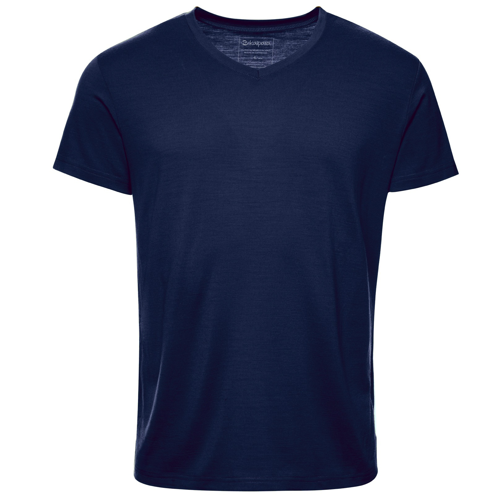 Merino Shirt Herren Kurzarm Regular Fit V-Ausschnitt  200