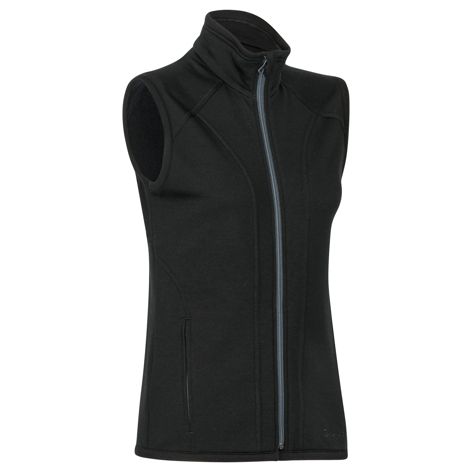 Merino Stehkragen Sweat Weste Damen 270