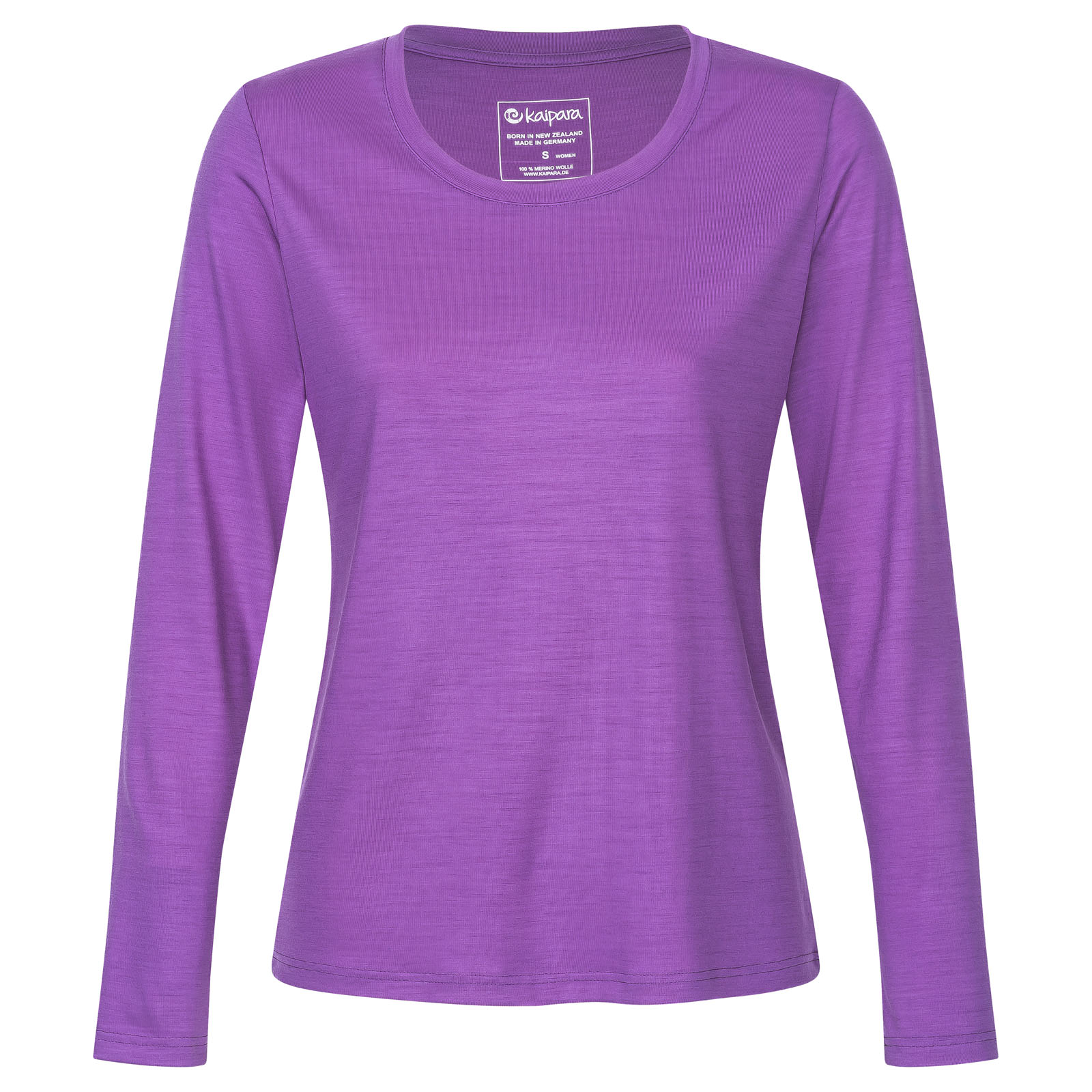 URBAN Merino Longsleeve Damen Regular 200 weiter Halsausschnitt