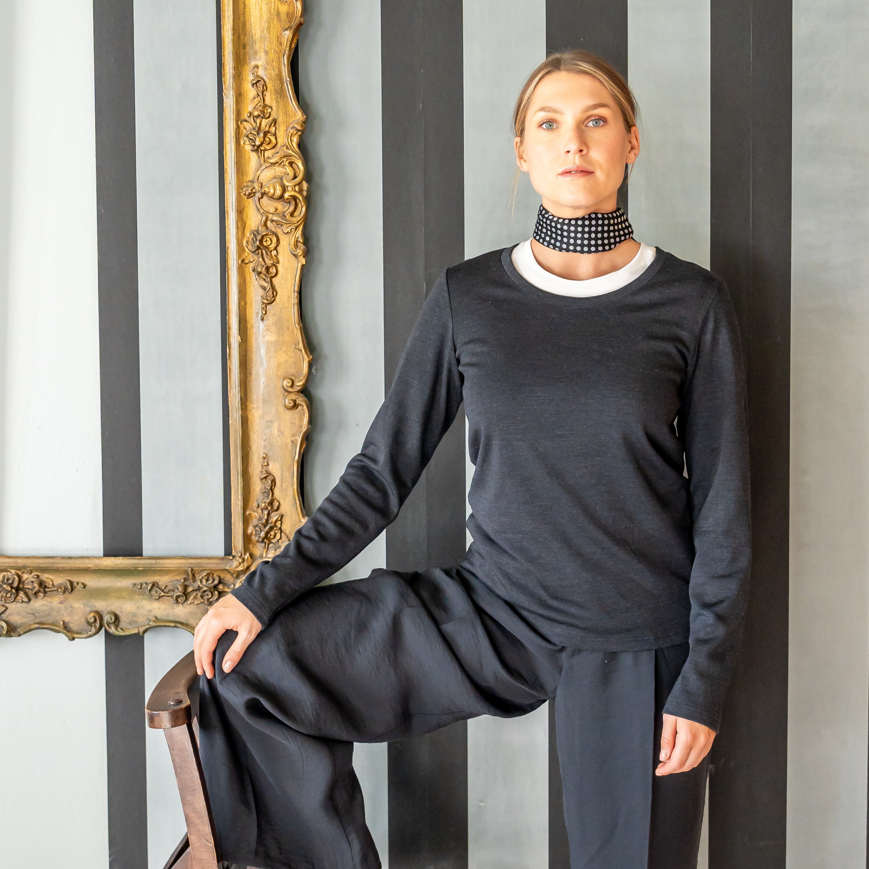 URBAN Merino Longsleeve Damen Regular Fit 270 weiter Rundhals