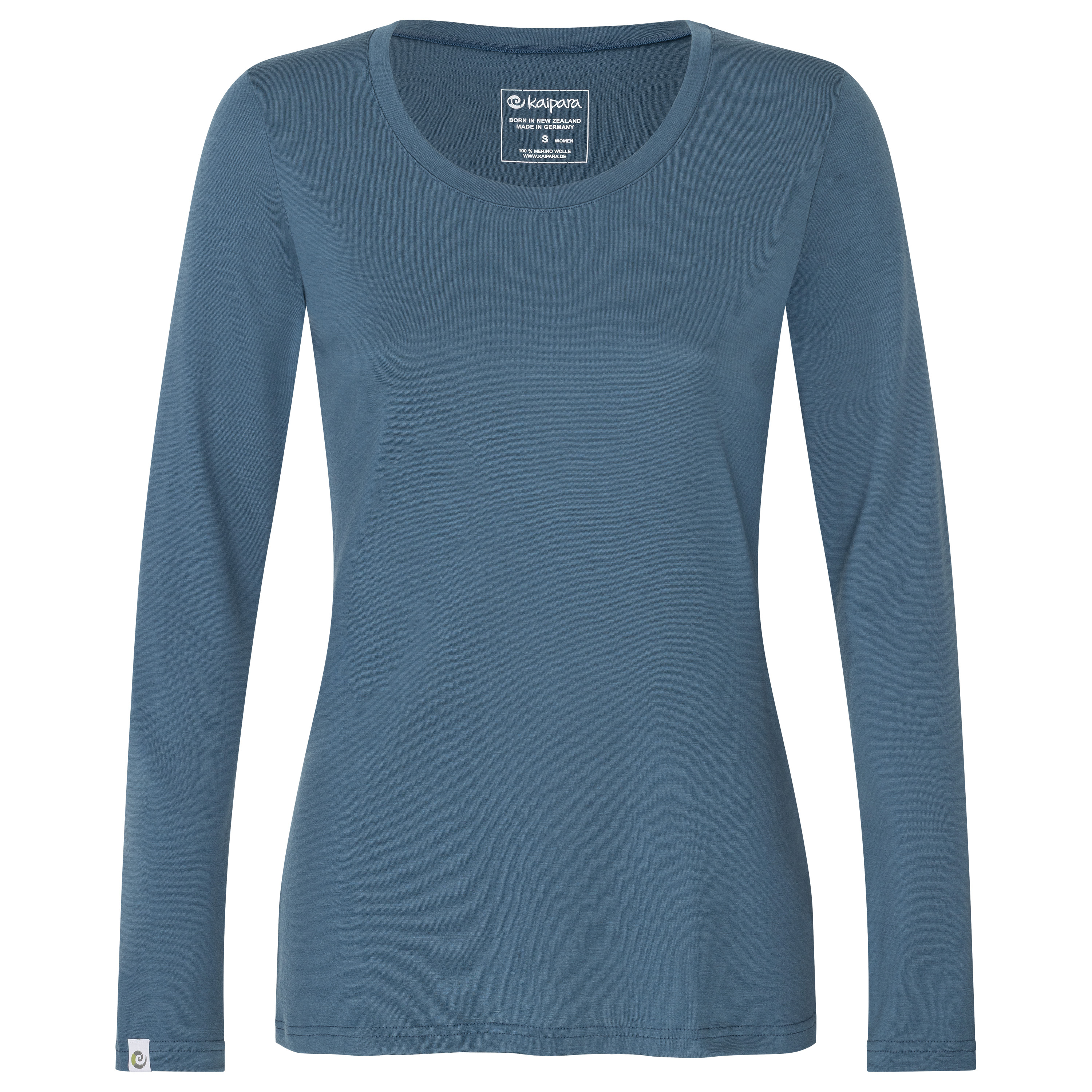 Merino Longsleeve Damen Slim Fit 200 weiter Rundhals