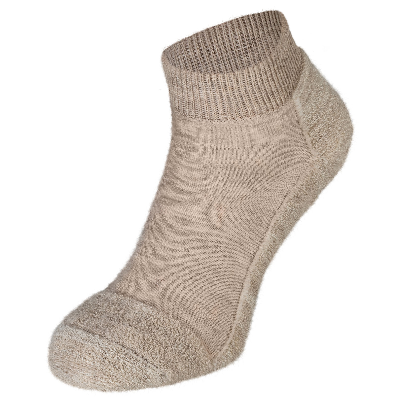Veith Merino Kurzsocken Dünn Sand