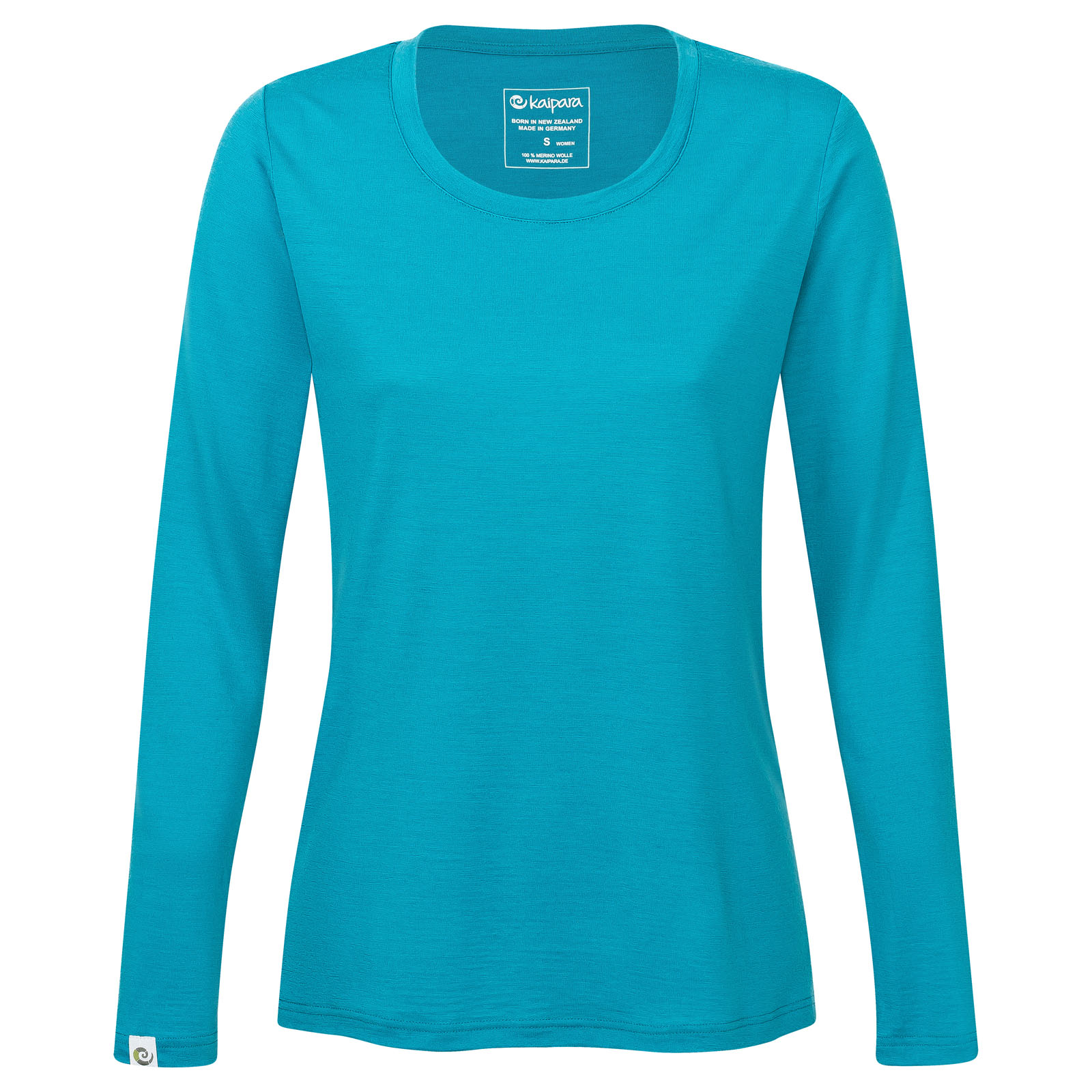 Merino Longsleeve Damen Regular 200 mit weitem Rundhals